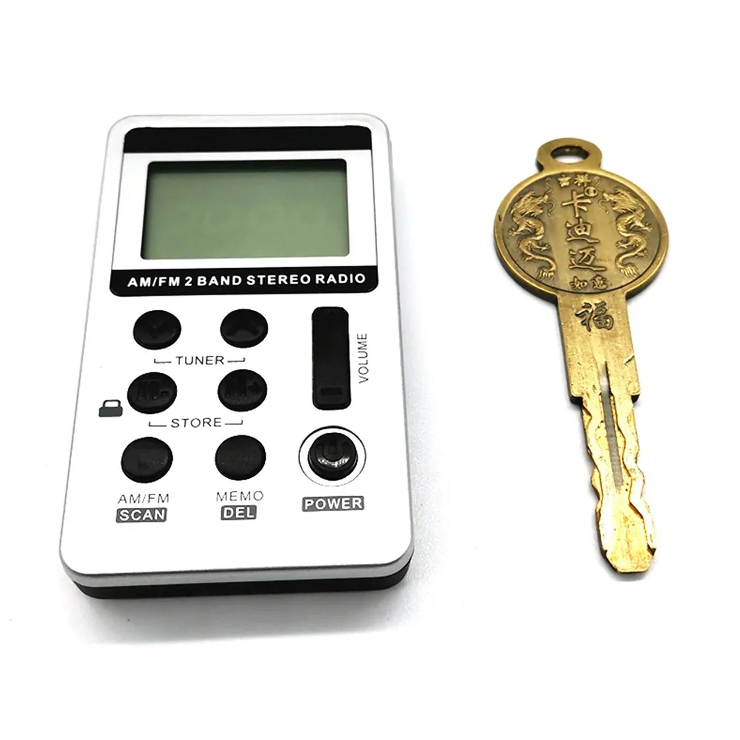 Portable AM/FM Radio Pocket Receiver with Earphone and USB Charging