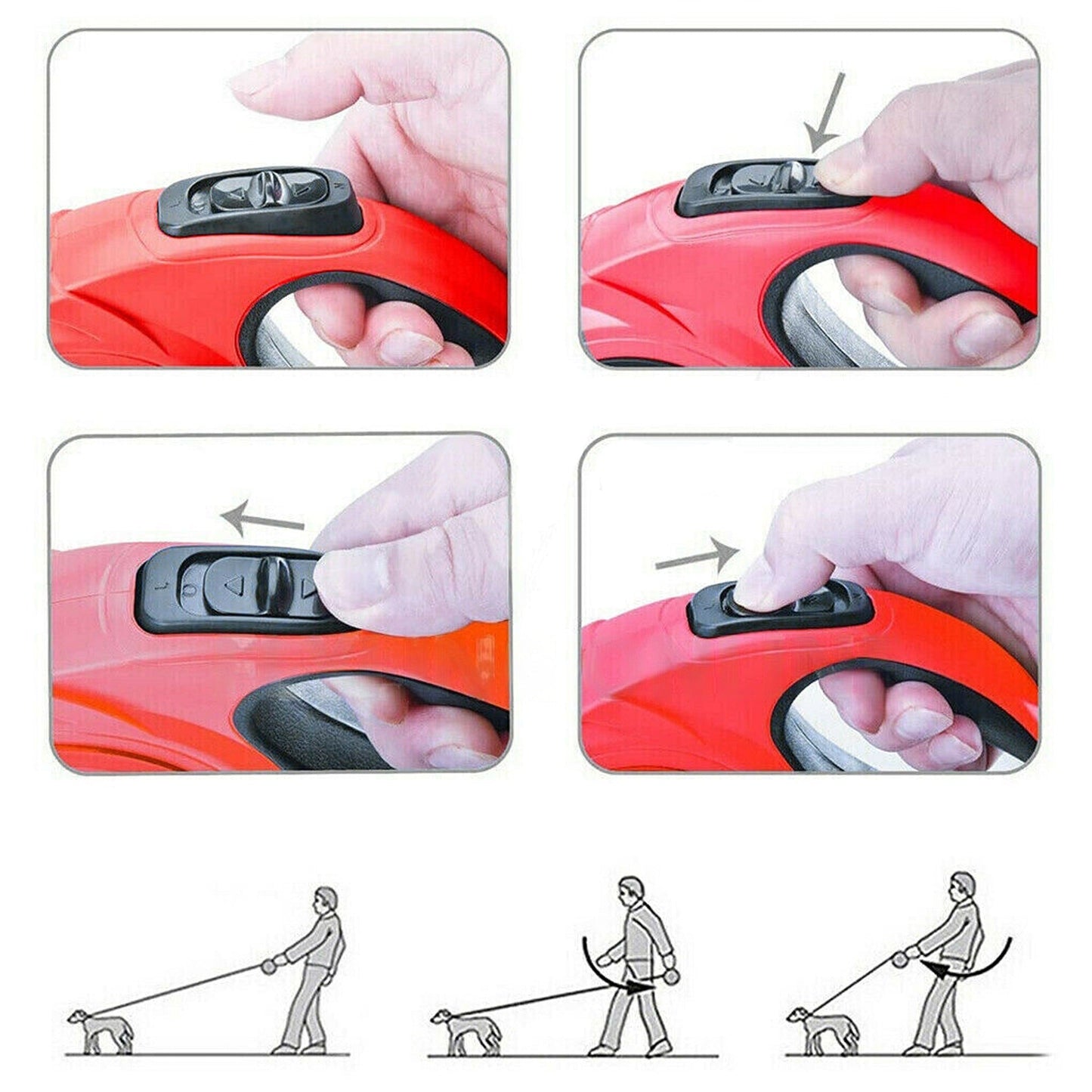 Extendable Heavy Duty Dog Leash Long Retractable Lead