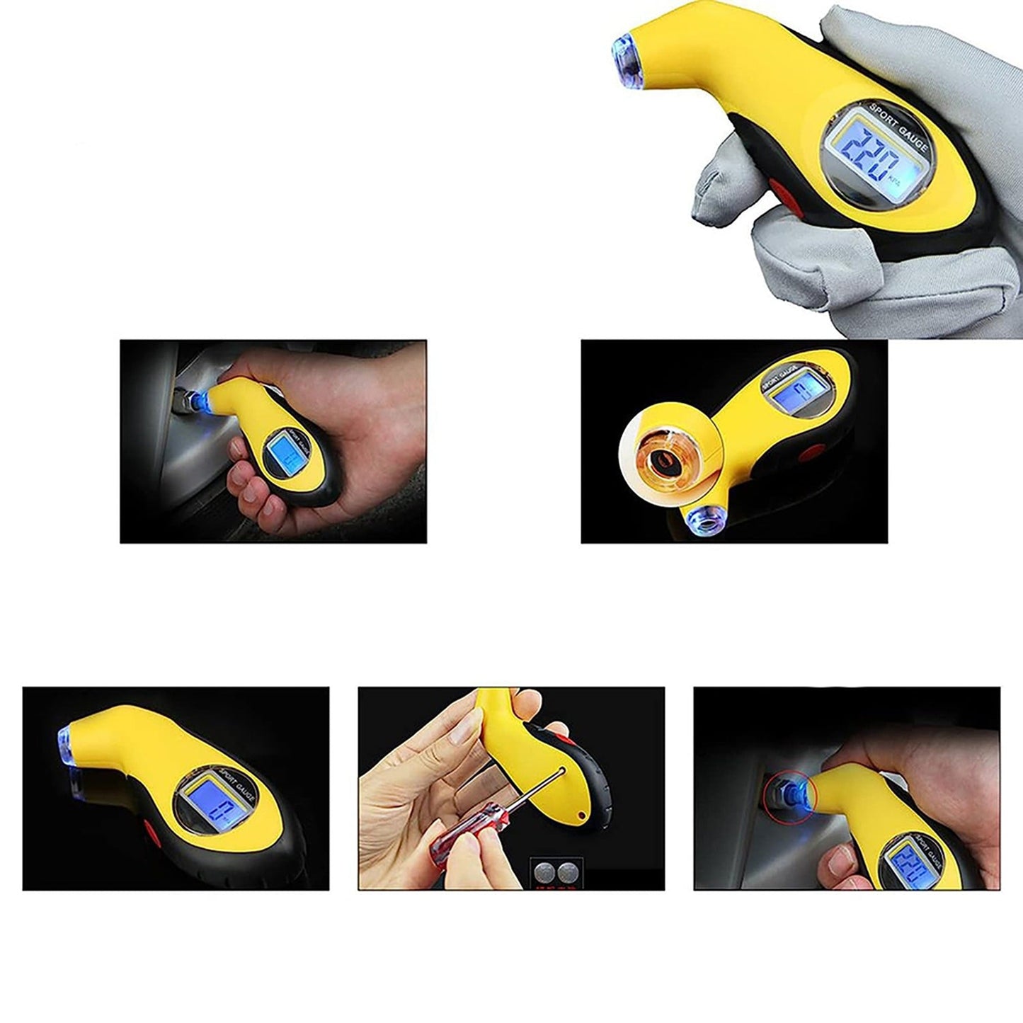 Digital Auto Tyre Pressure Meter Car Tire Air Gauge