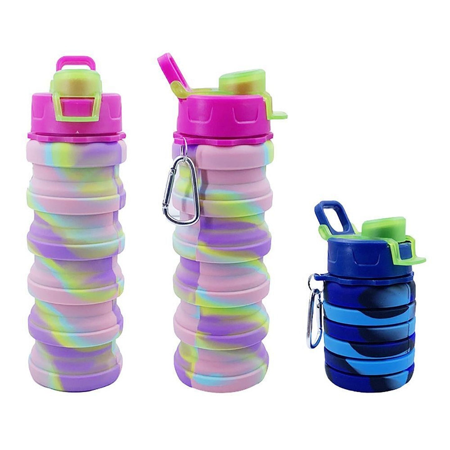 Foldable Silicone Travel Water Bottle Retractable Portable Drink Cup