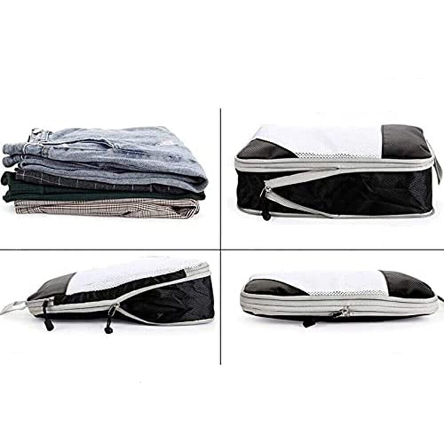 Travel Packing Cube Organiser for Luggage Compression Storage Bags