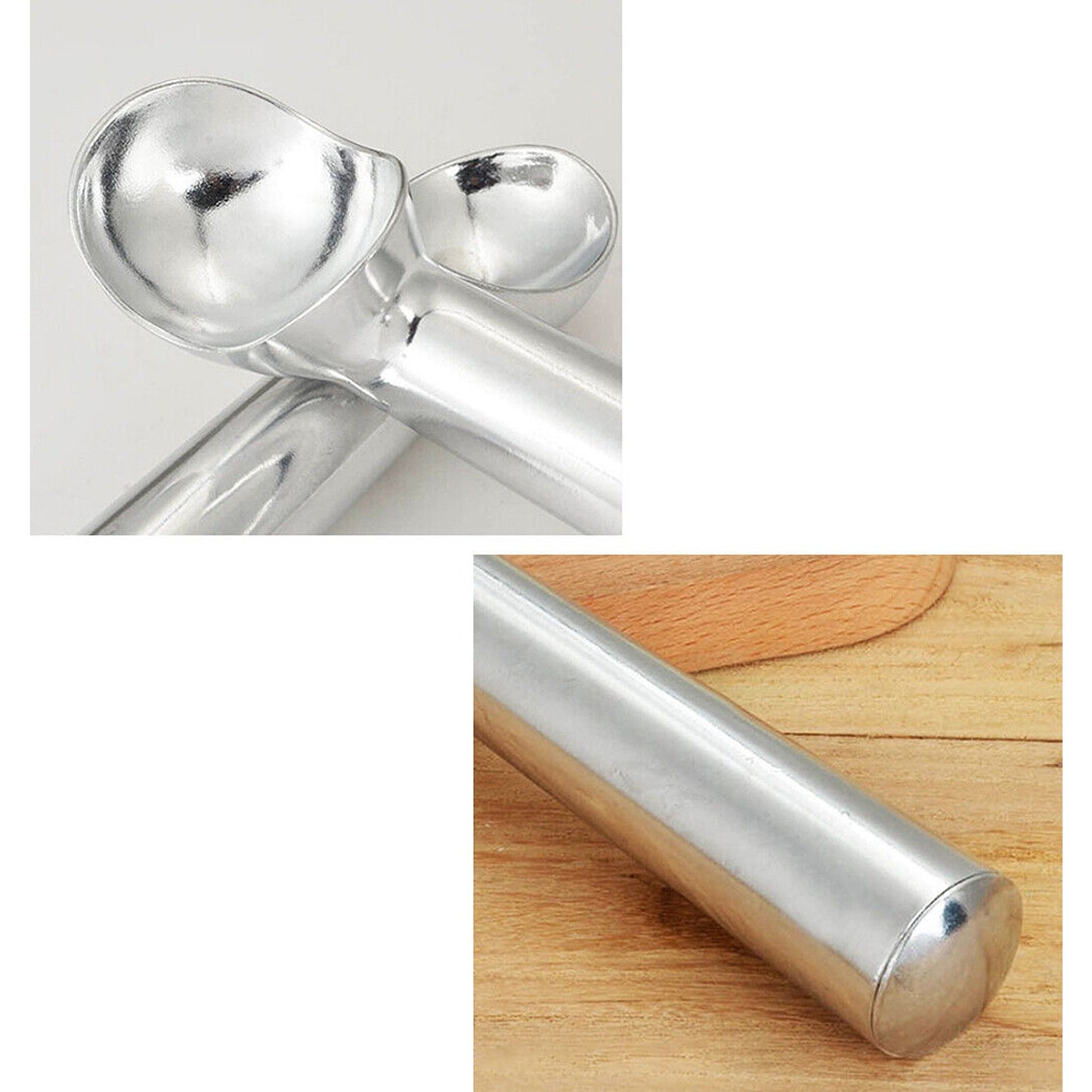 Professional Non-Stick Ice Cream Scoop Polished Aluminium Anti-Freeze