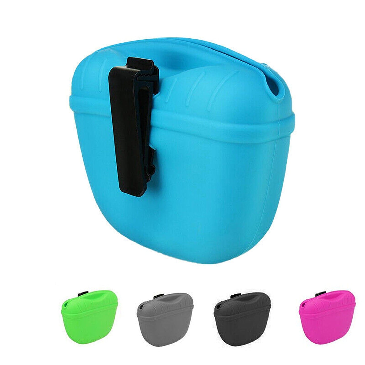 Dog Training Silicone Treat Pouch with Waist Clip