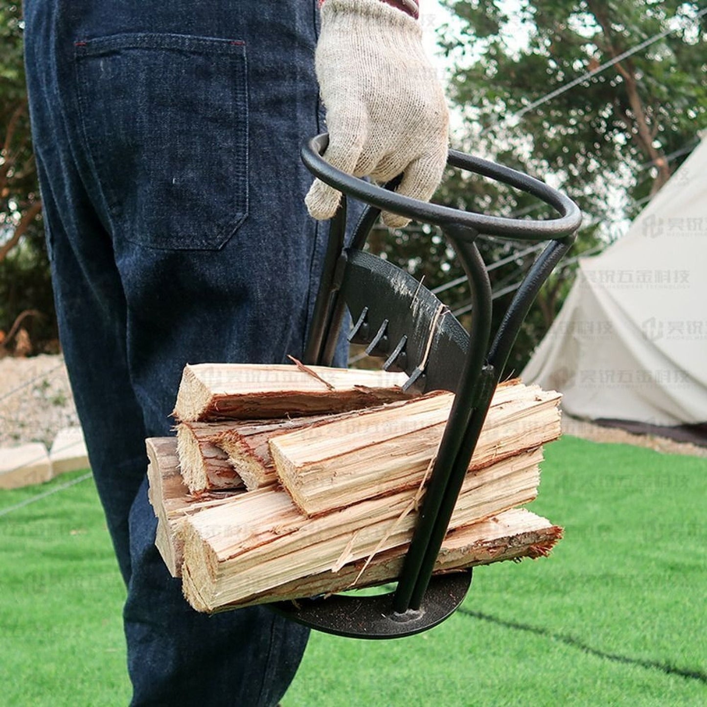 Heavy Duty Splitter for Firewood Manual Kindling Metal Wood