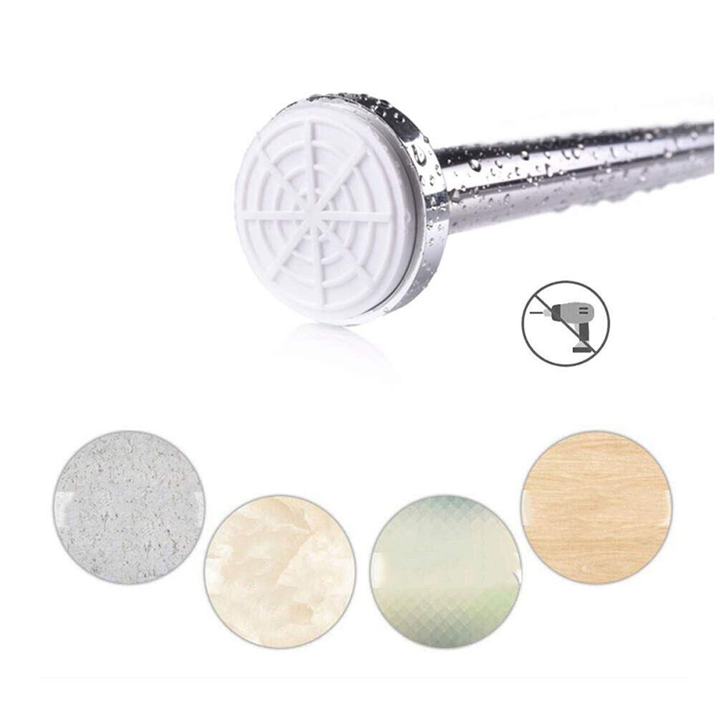 Adjustable Stainless Steel Shower Curtain Rod