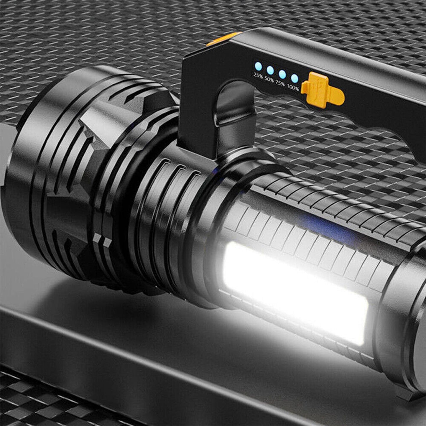 Handheld LED Spotlight USB Rechargeable Searchlight Work Lamp