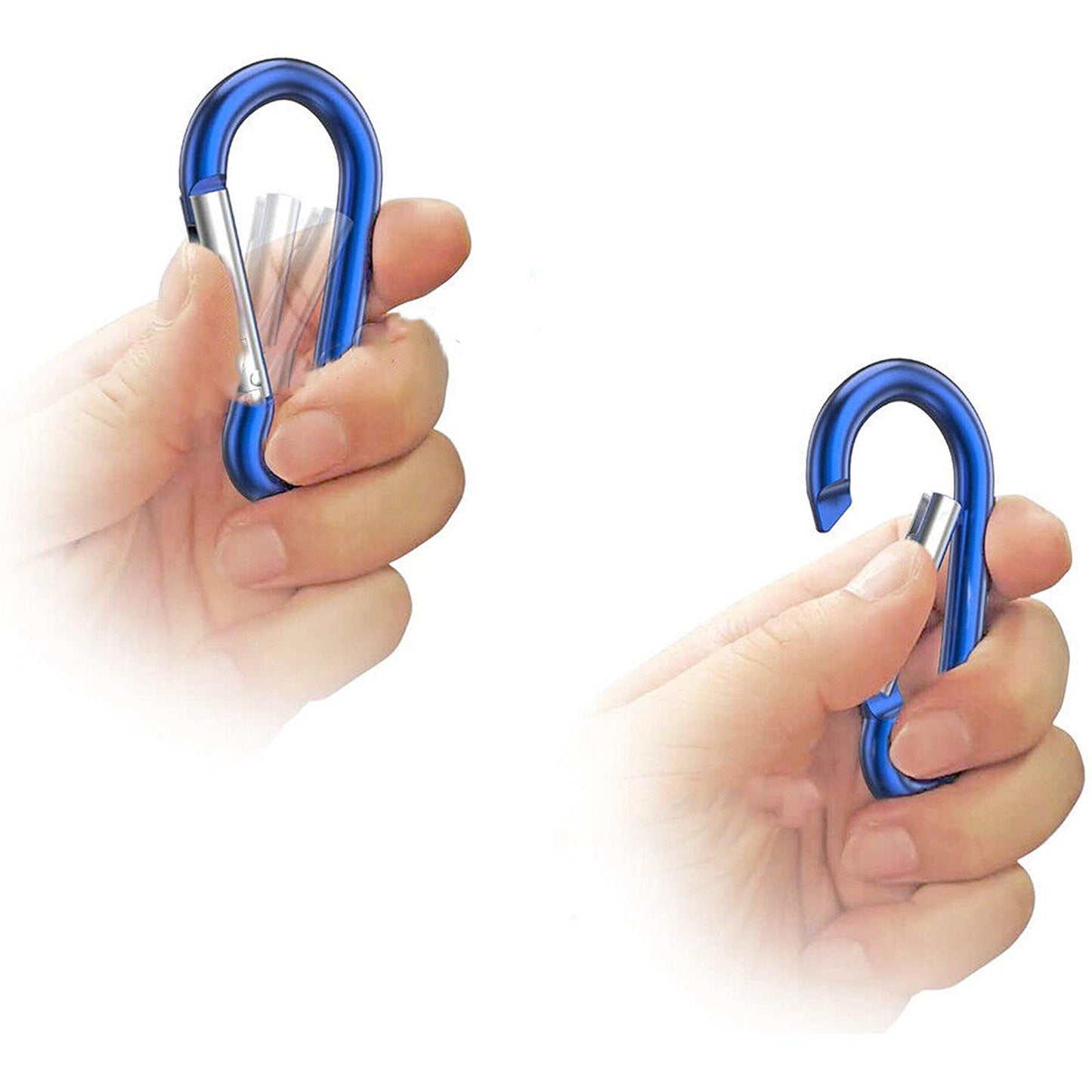 Colored Aluminum Carabiner Clips Snap Hooks for Keychains and Hiking