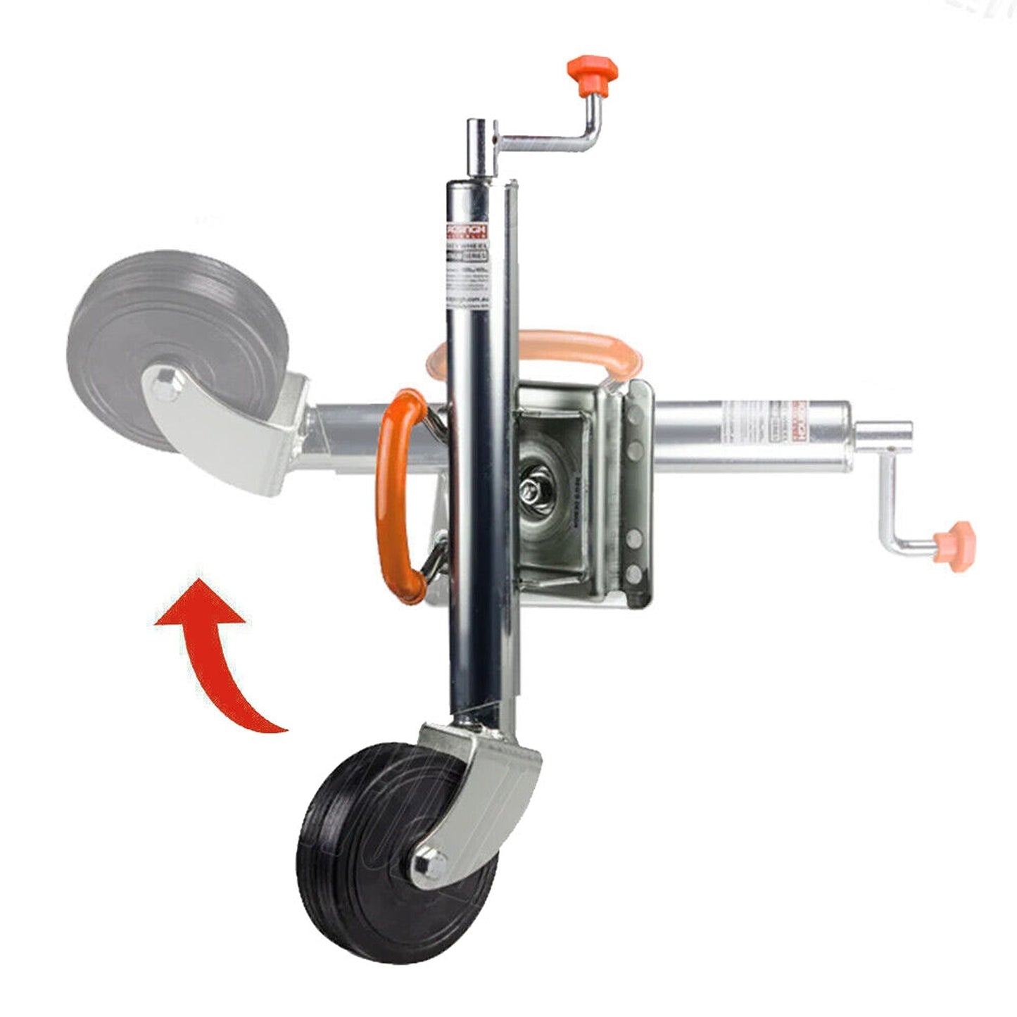 Swivel Swing Up Trailer Jockey Wheel with 1000LBS Capacity U-bolts