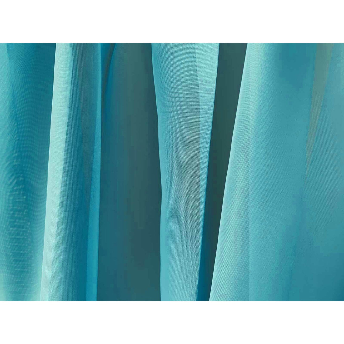 Organza Voile Sheer Curtain with Rod Pocket for Window Draping