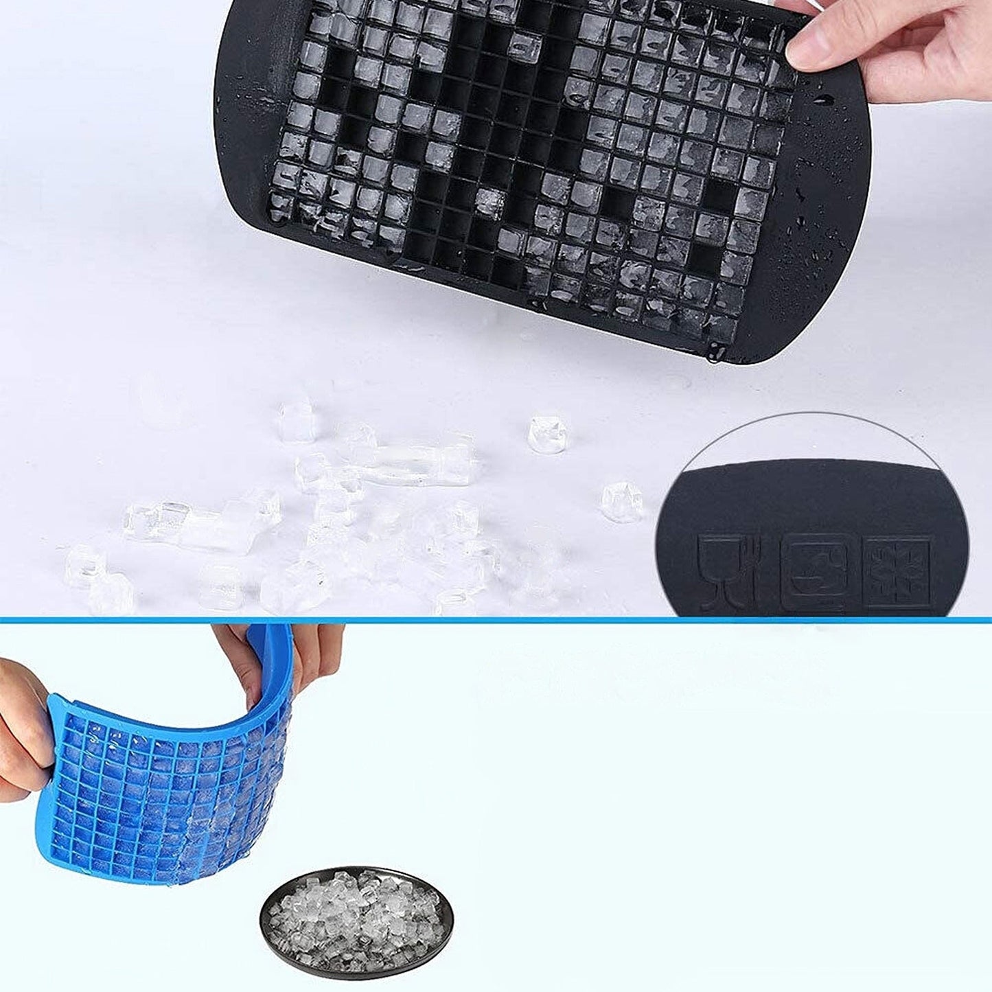 2pcs Mini DIY Silicone Ice Cube Tray Small Maker Mold