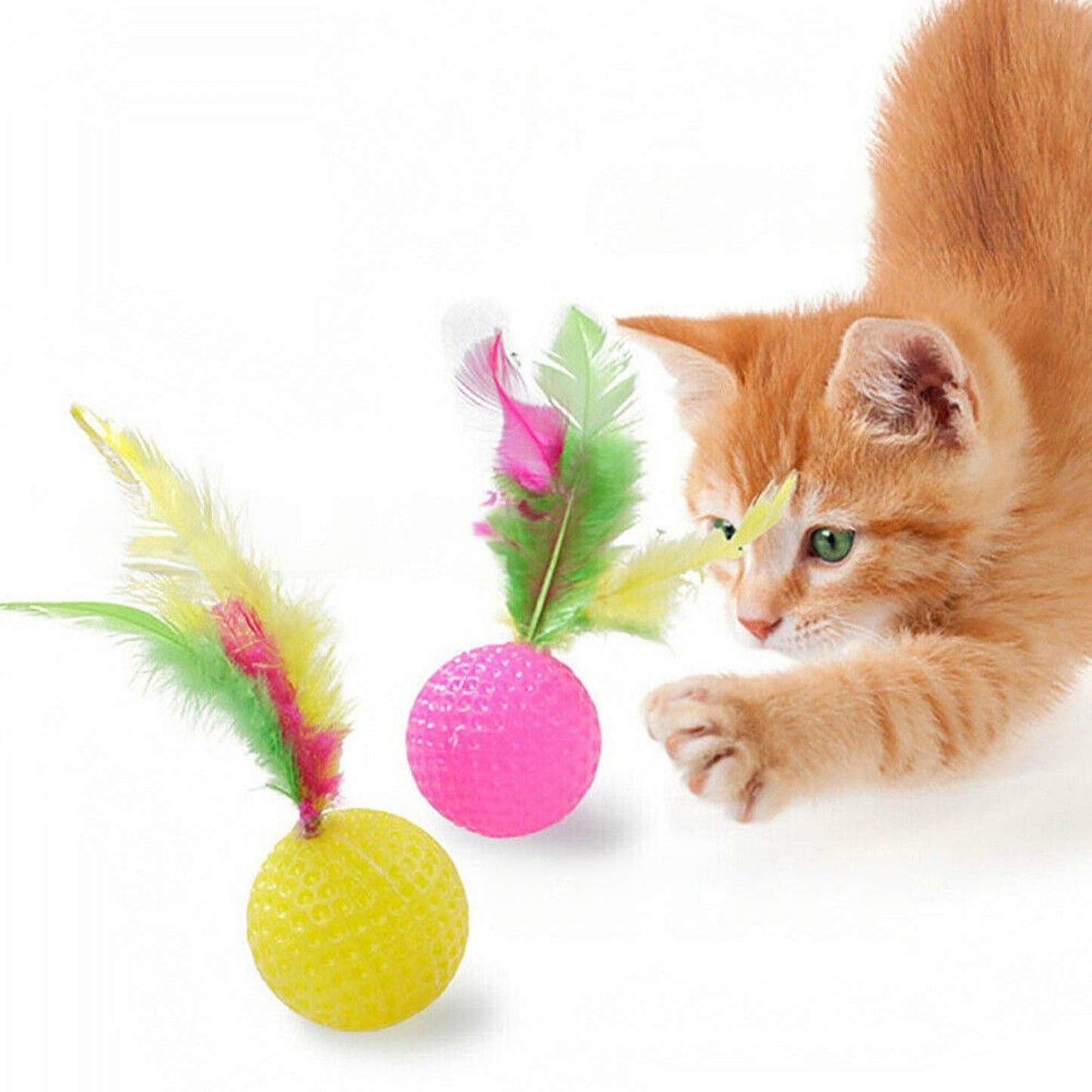33pcs Cat Toy Assortment Rod with Fur Mice and Bells Catnip Included