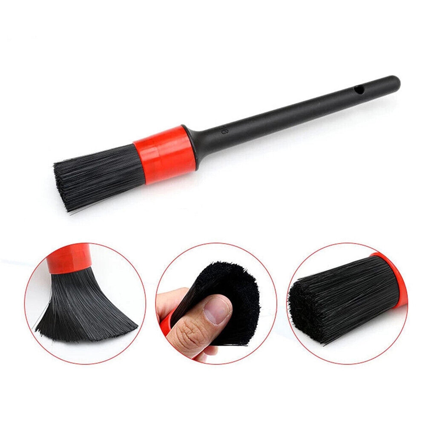 5pcs Detail Cleaning Brush Auto Dashboard Wheels Tire Dust Cleaner