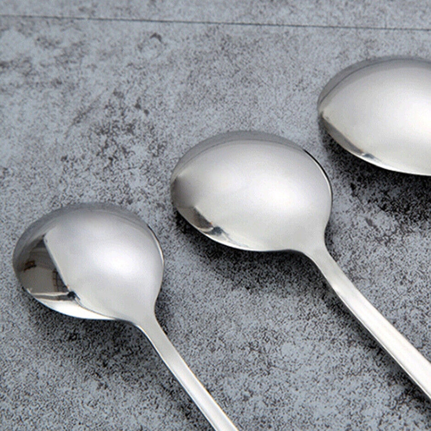 6pcs Stainless Steel Long Handle Tea Spoons for Latte Ice Cream