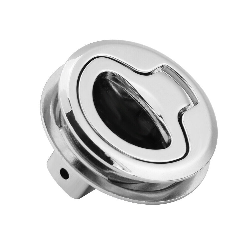 Boat Marine Flush Pull Slam Latch with Lock 316 Stainless Steel 2 Keys