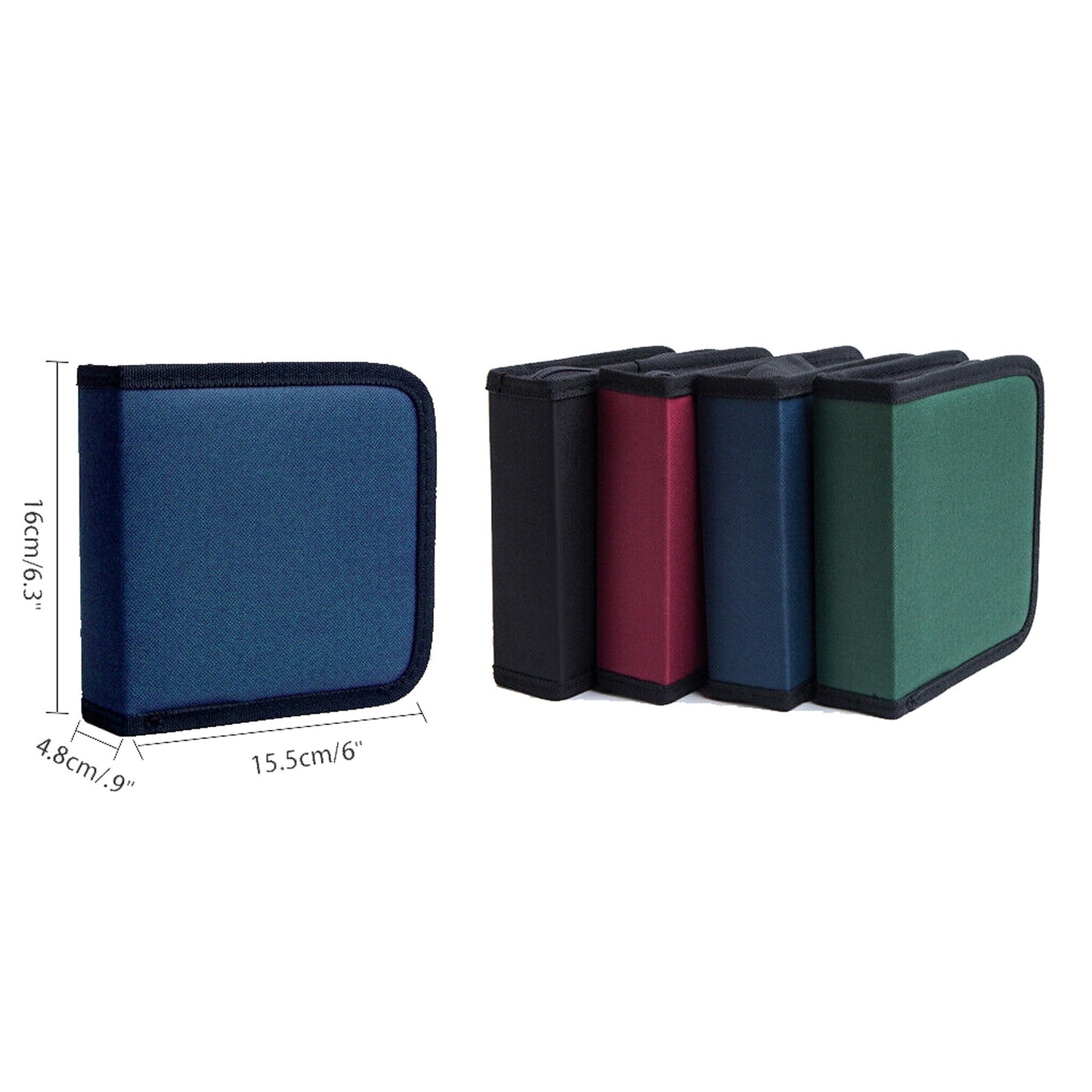 40 Capacity DVD CD Holder with Storage Case and Carry Bag