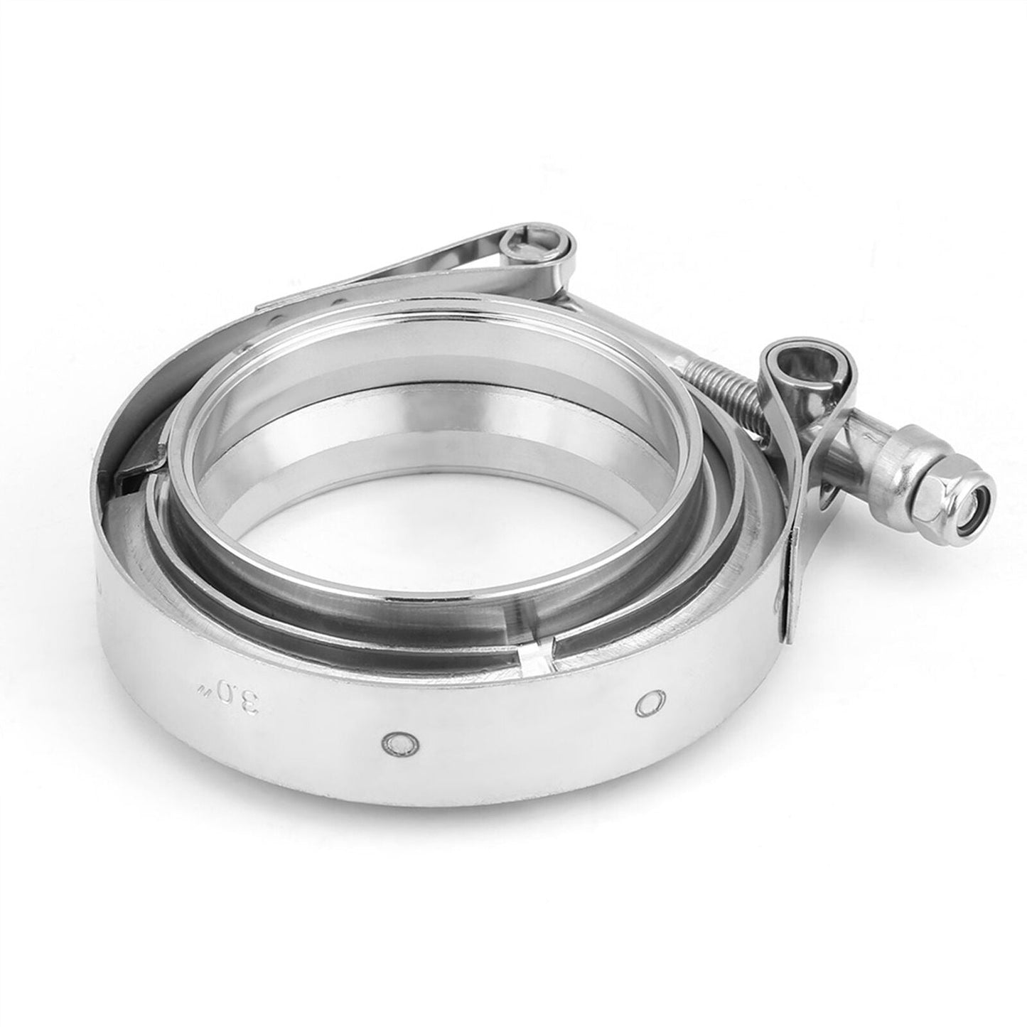 2pcs Stainless Steel Exhaust Pipe V-Band Clamp and Flange Set