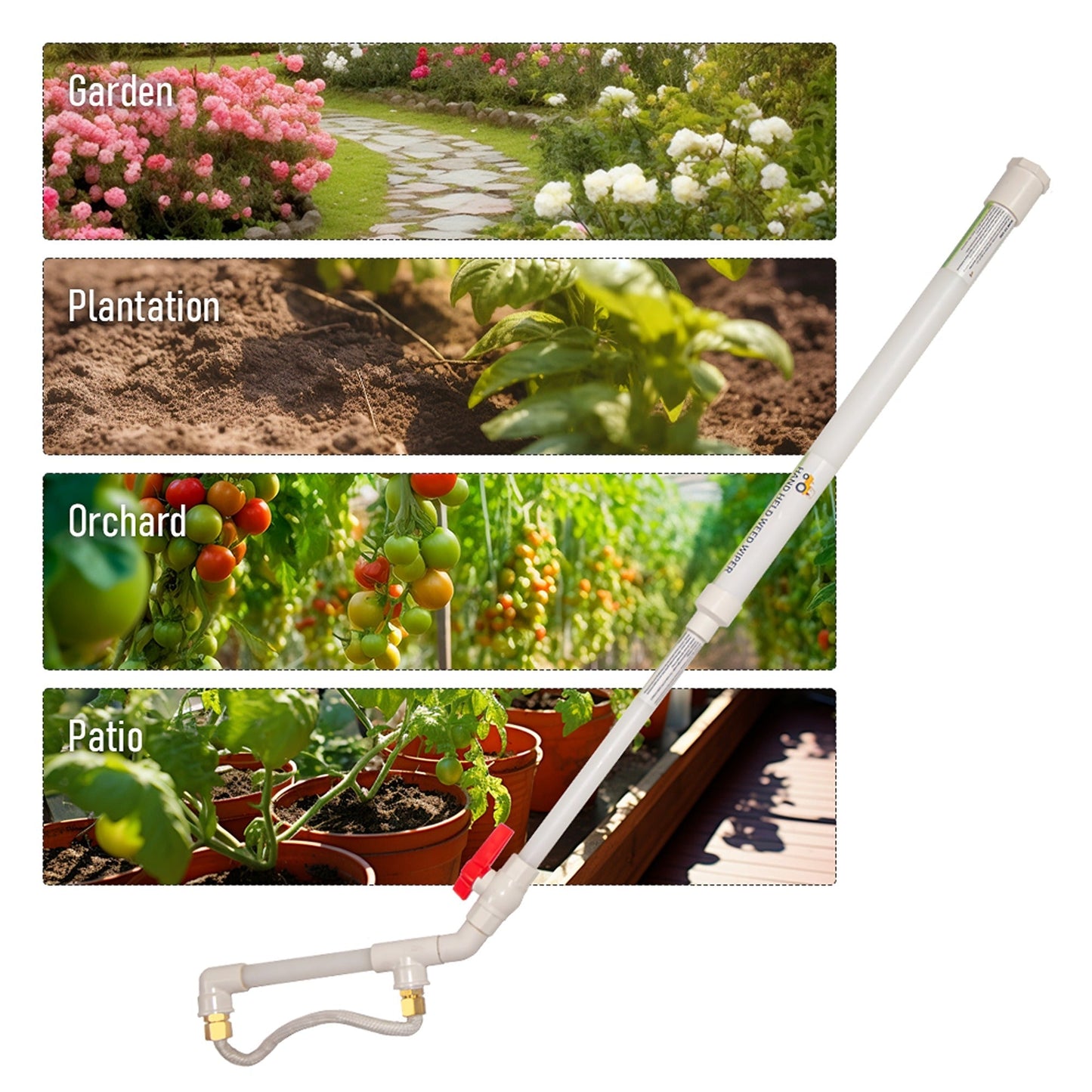 Herbicide Rope Wick Applicator Hand Held Weed Wiper for Garden Use