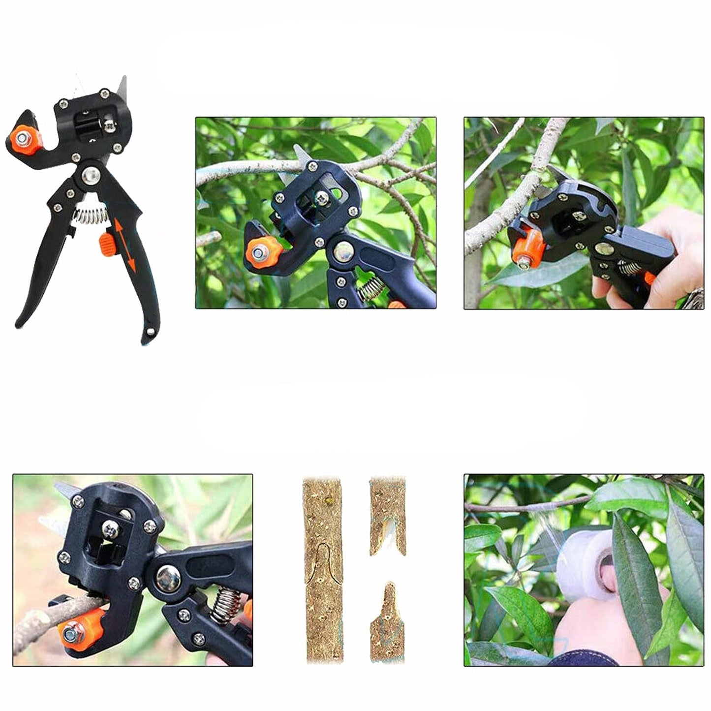 Grafting Tool Kit for Fruit Trees with Pruning Shears Tape and Cutting Tools