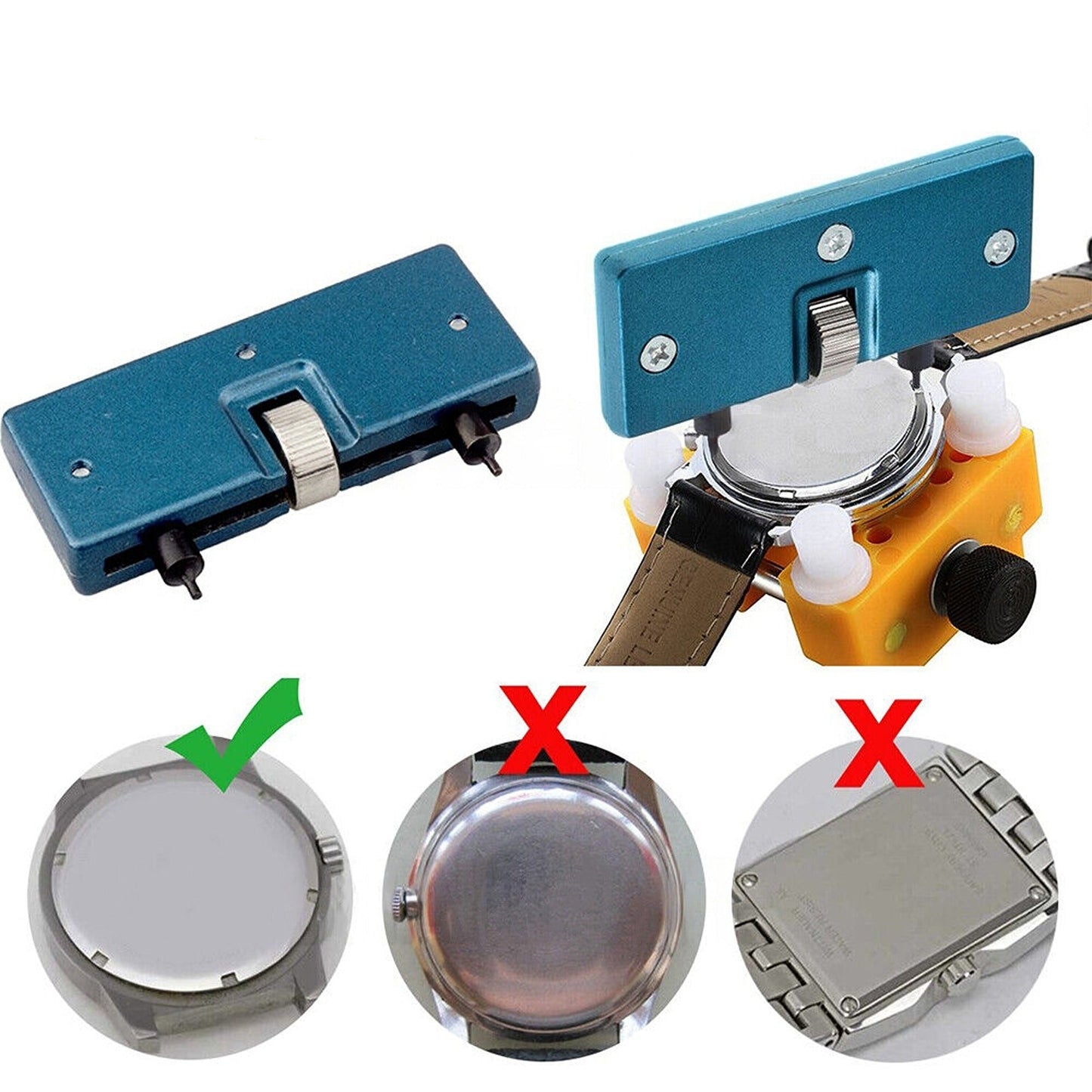 2pcs Watch Repair Wrench Kit for Back Case Cover Opener Remover