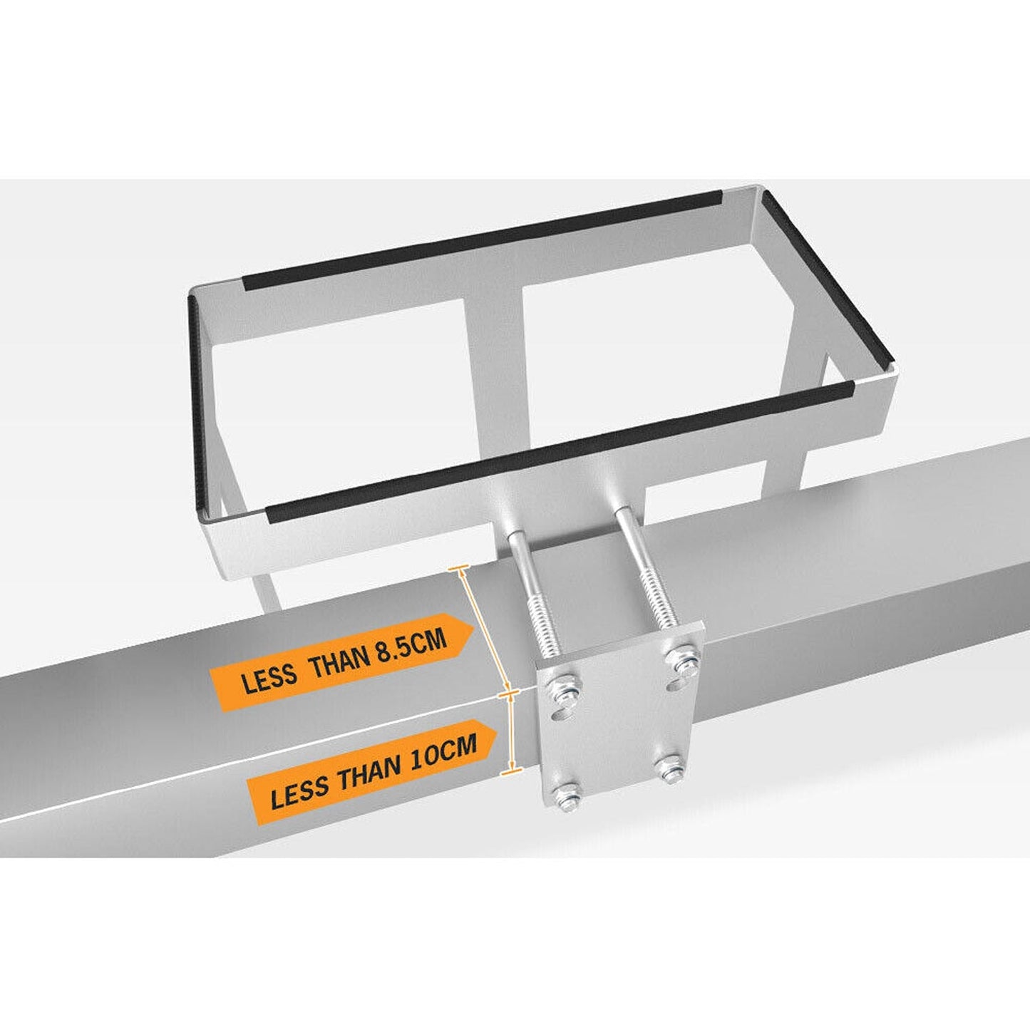 Galvanized Steel Jerry Can Holder for Offroad Trailers and Caravans 20L