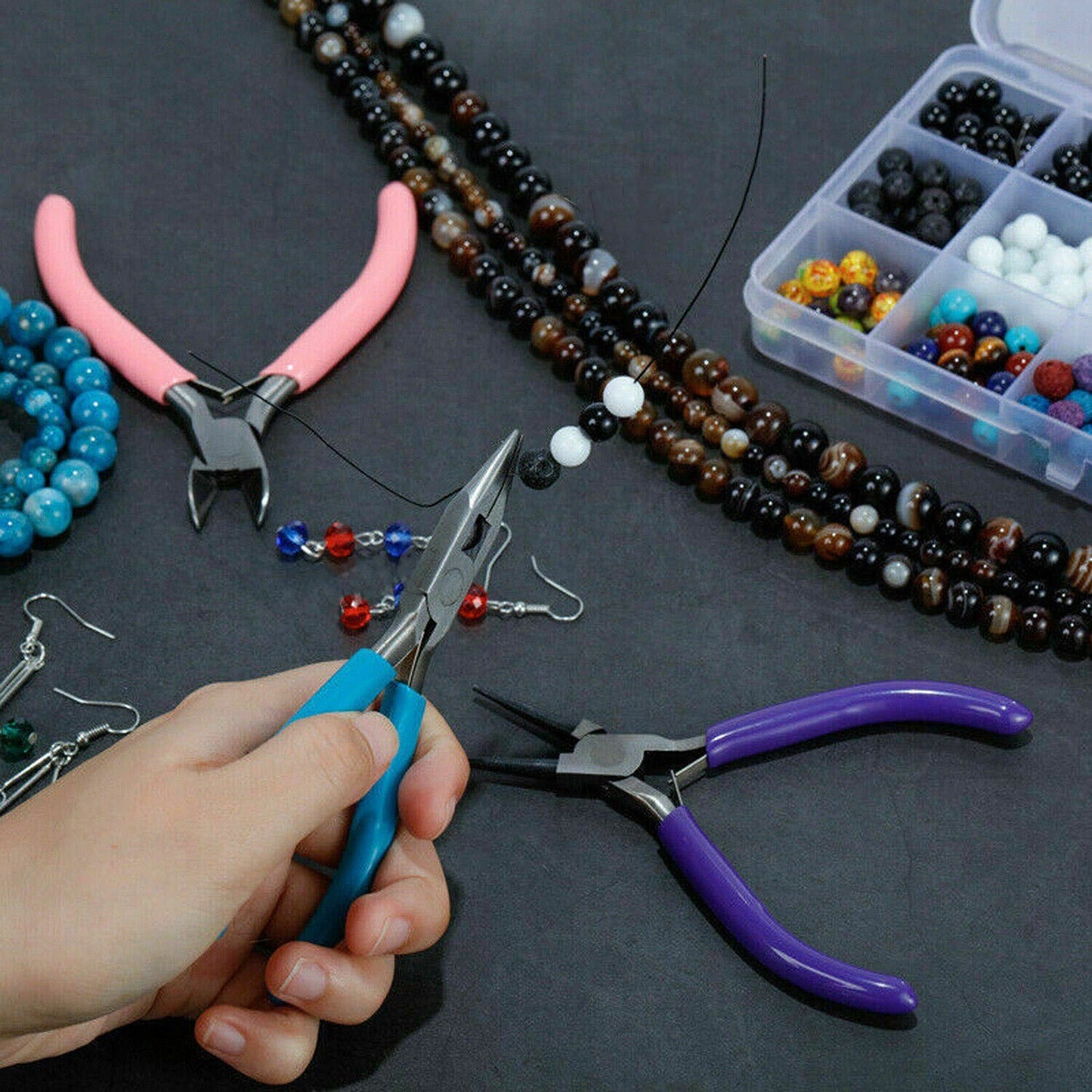 Beading and Jewellery Making Round Nose Pliers with Wire Cutters