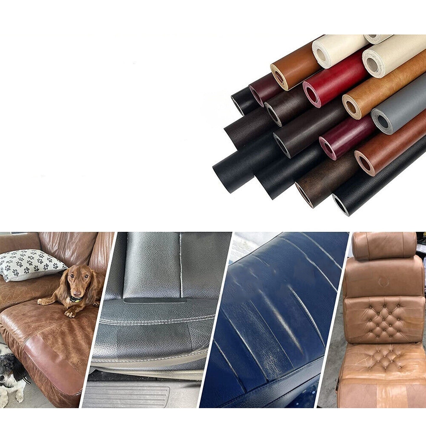 Brown Leather Couch Repair Kit Self Adhesive Renovation Stickers