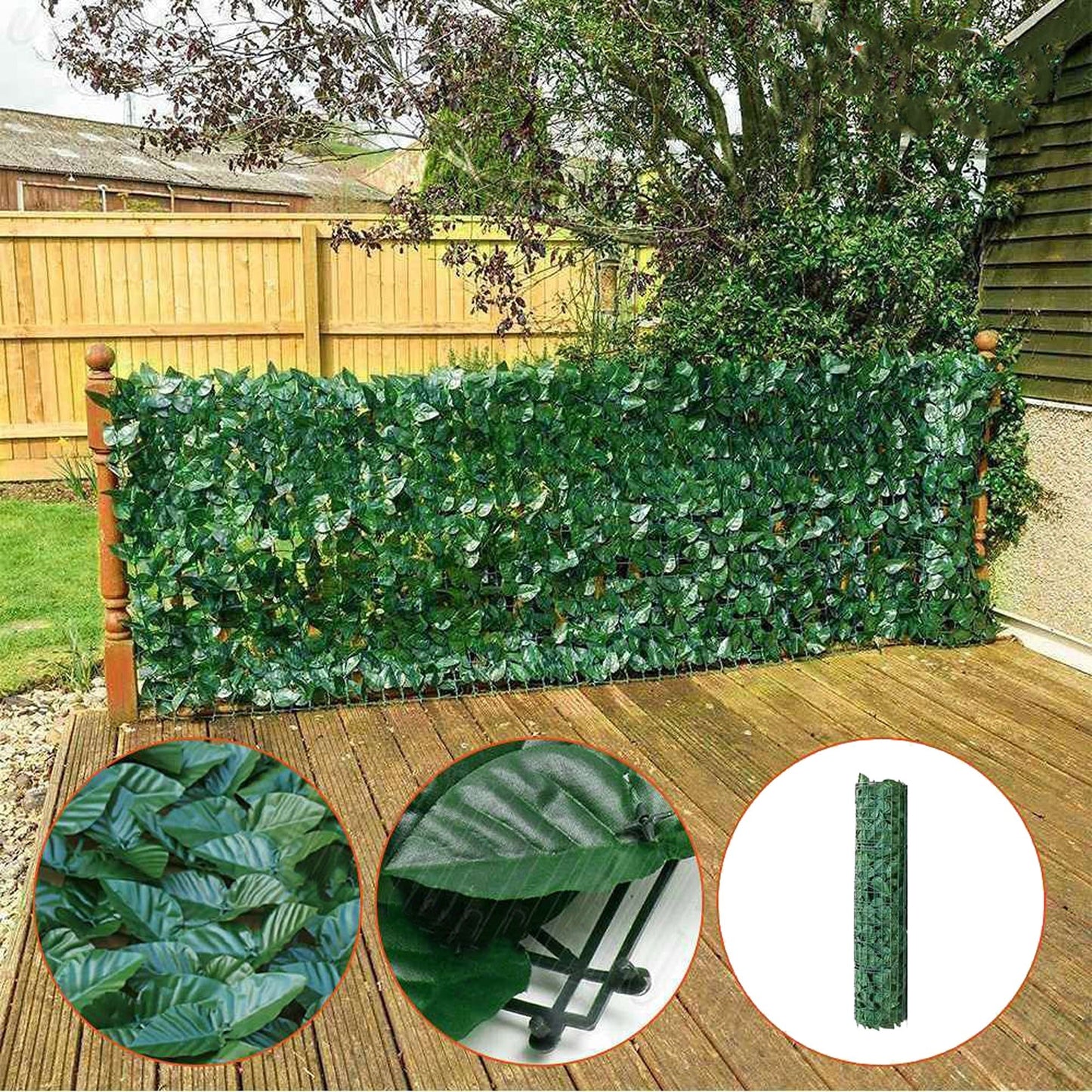 Vertical Garden Artificial Plant Wall Panels Ivy Leaf Hedge Mat for Foliage