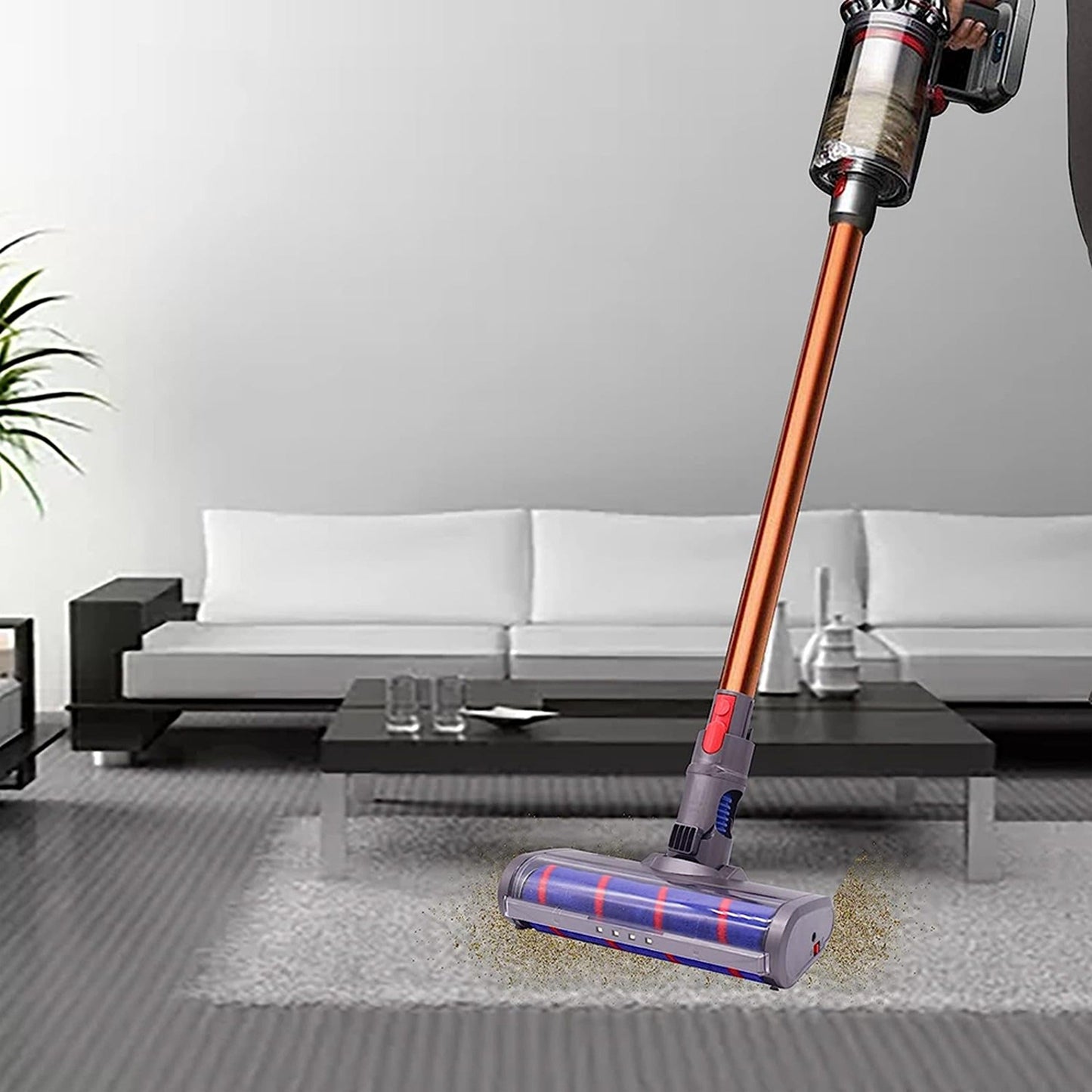 LED Roller Brush Head for Dyson V7 V8 V10 V11 Turbo Electric Floor Attachment