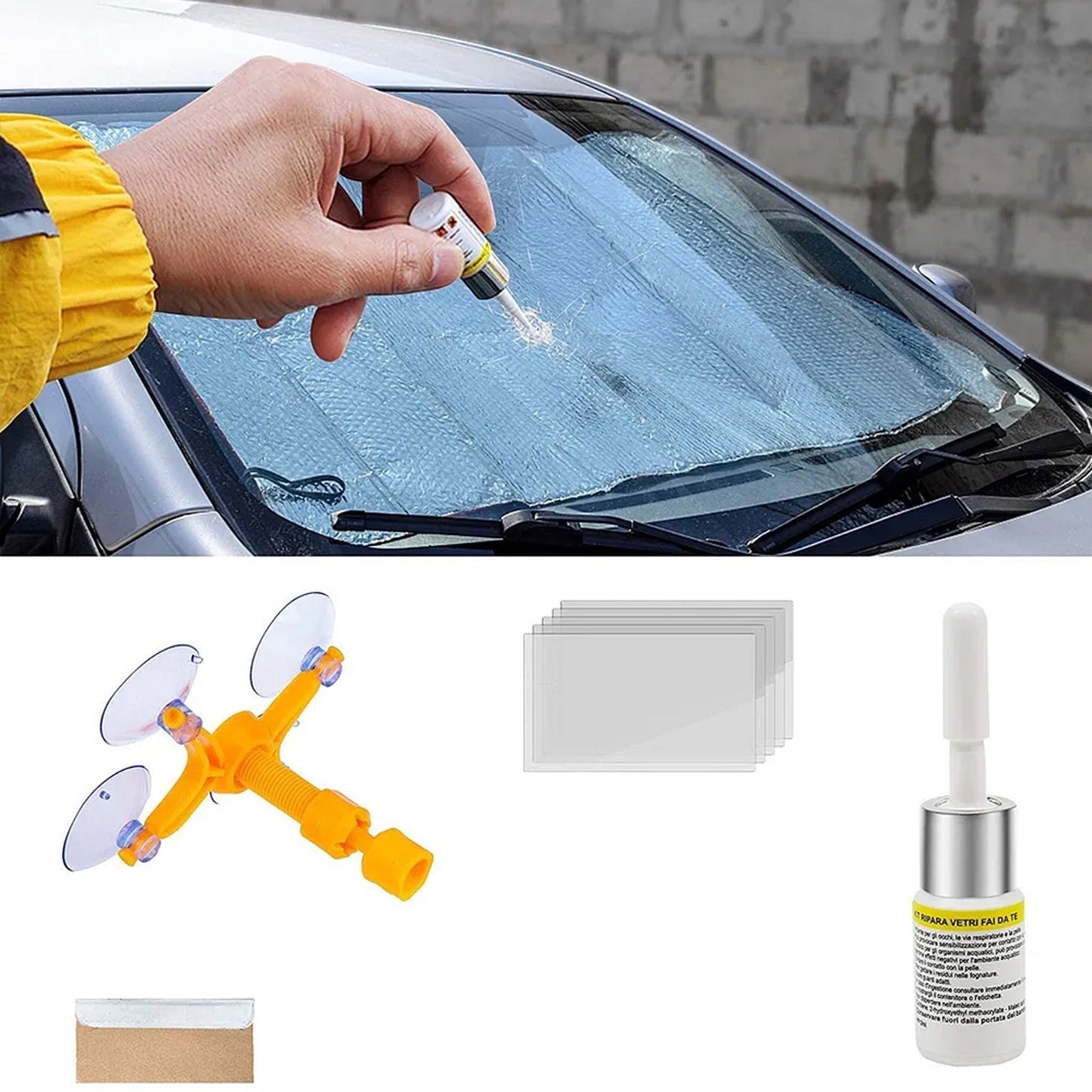 Car Windscreen Repair Tool Windshield Glass Chip Fix Kit