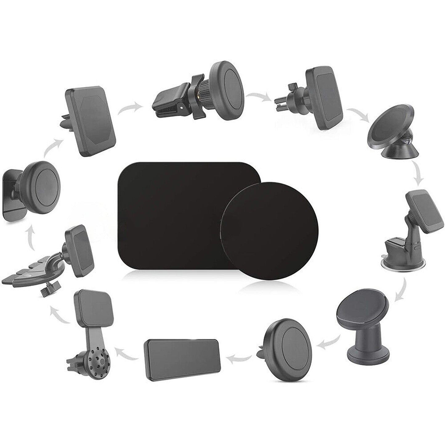 Adhesive Replacement Metal Plates for Magnetic Car Phone GPS Mount