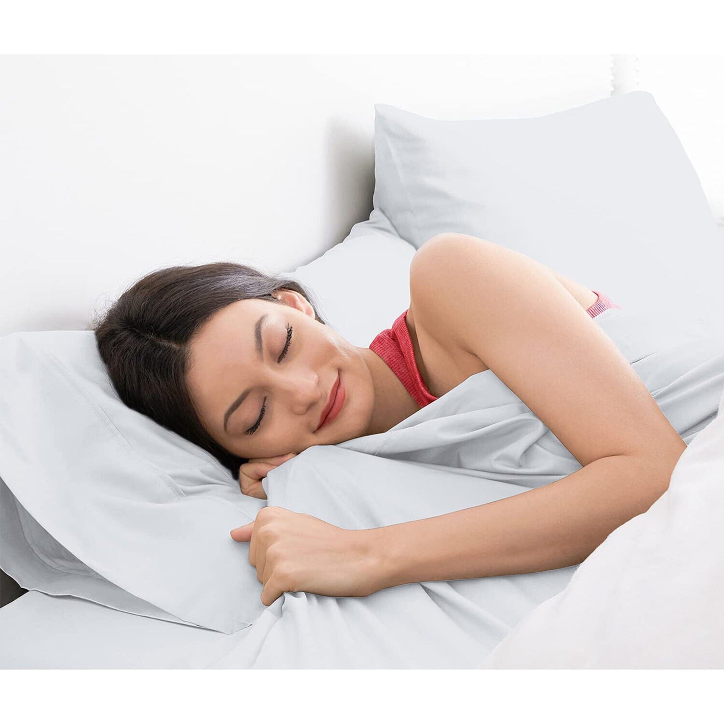 White All Size Sheet Set Egyptian Cotton Percale