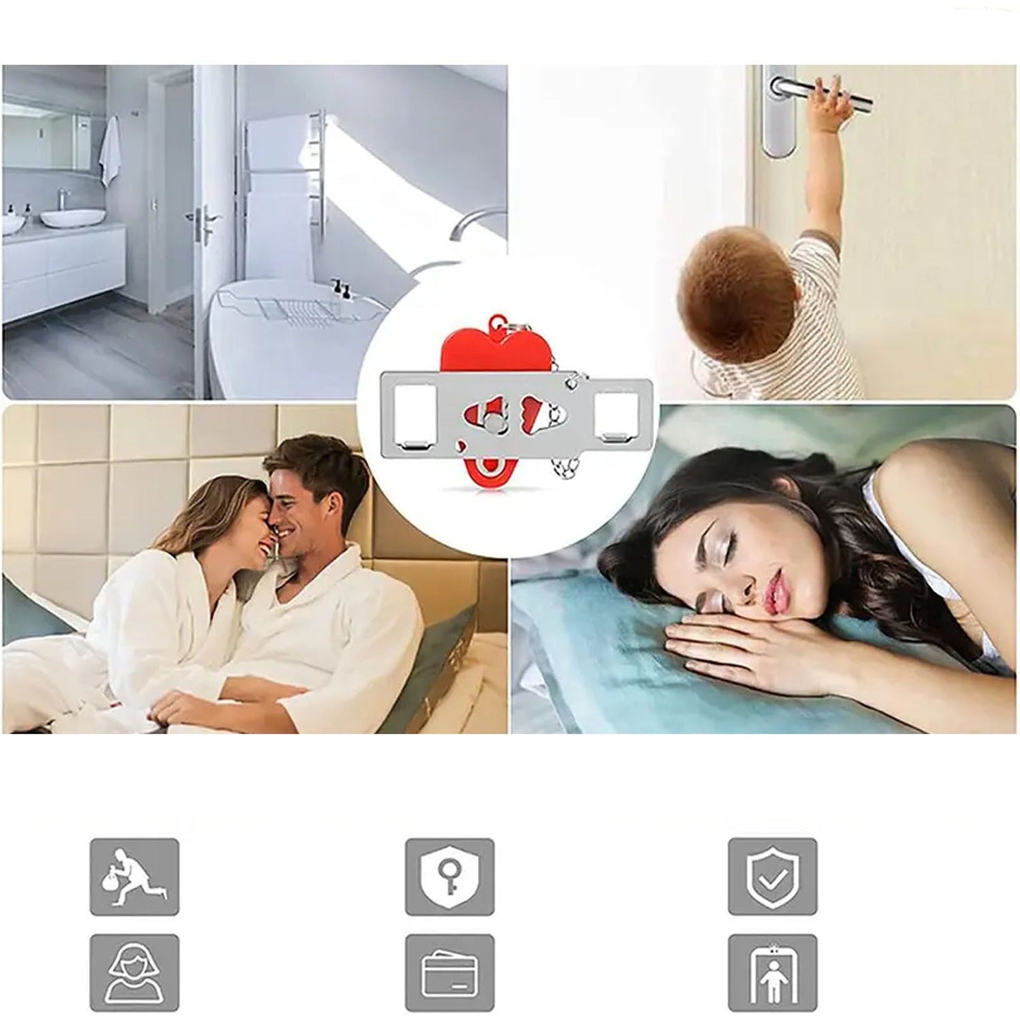 Portable Security Door Lock for Safe Travel and Home Use