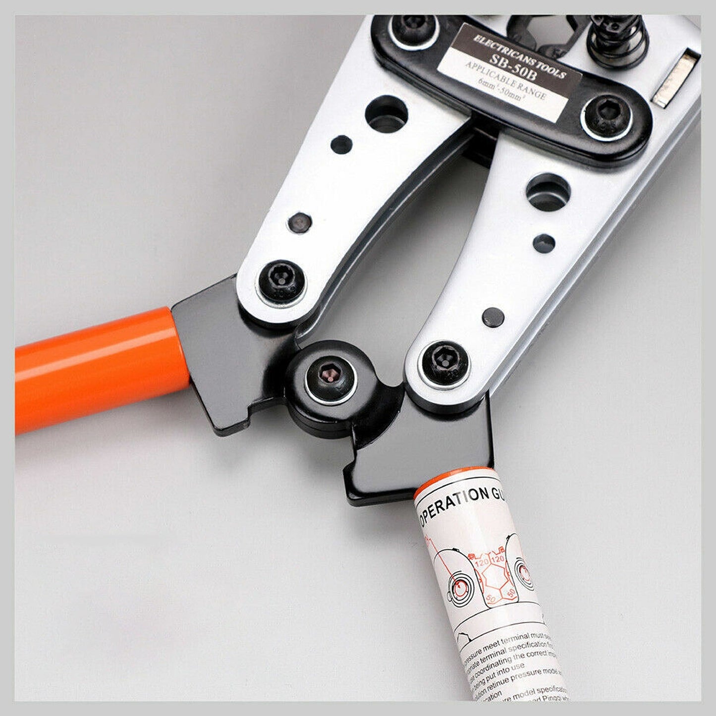 Heavy Duty Wire Cable Crimper Manual Crimping Hand Tool for Battery Lugs