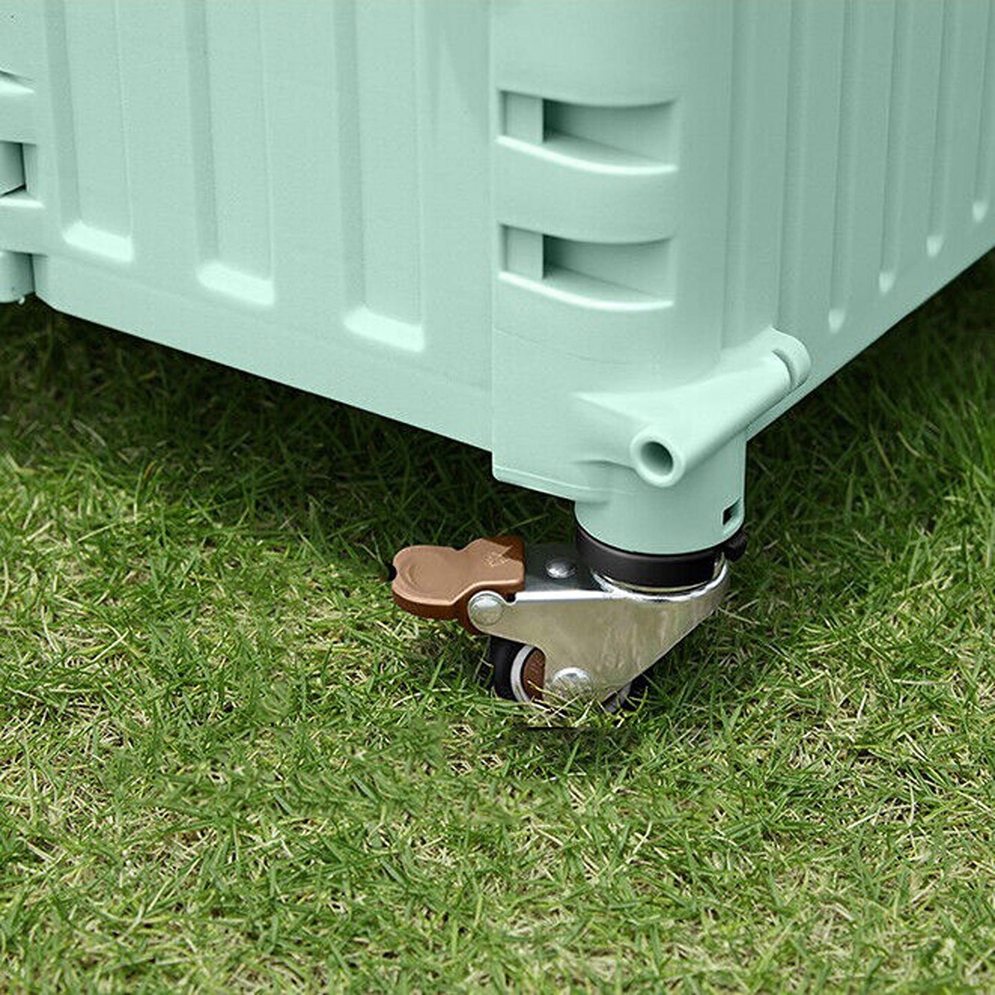 Foldable Grocery Shopping Trolley with 360 Degree Wheels and Lid