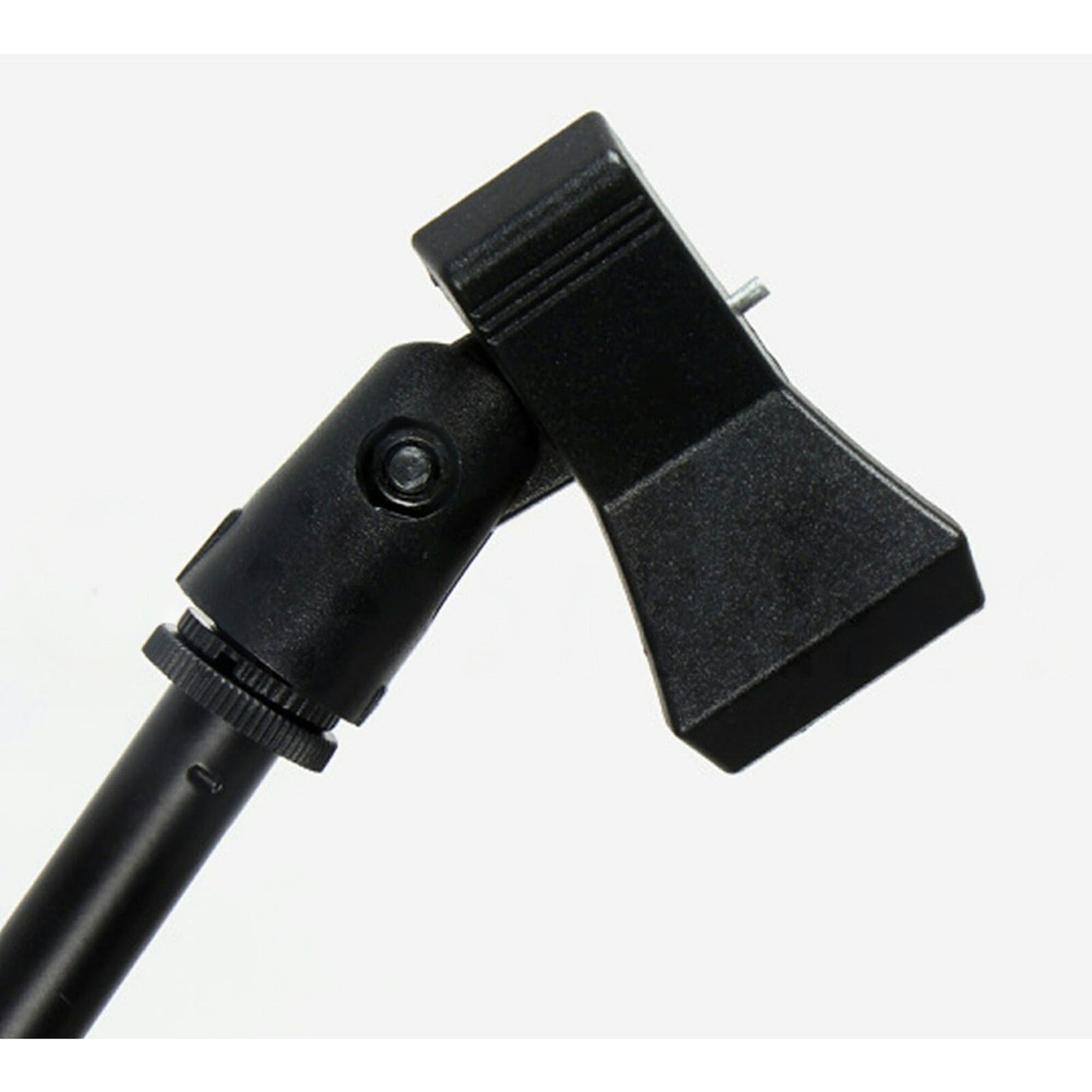 Foldable Adjustable Microphone Stand with Dual Clip Boom Holder