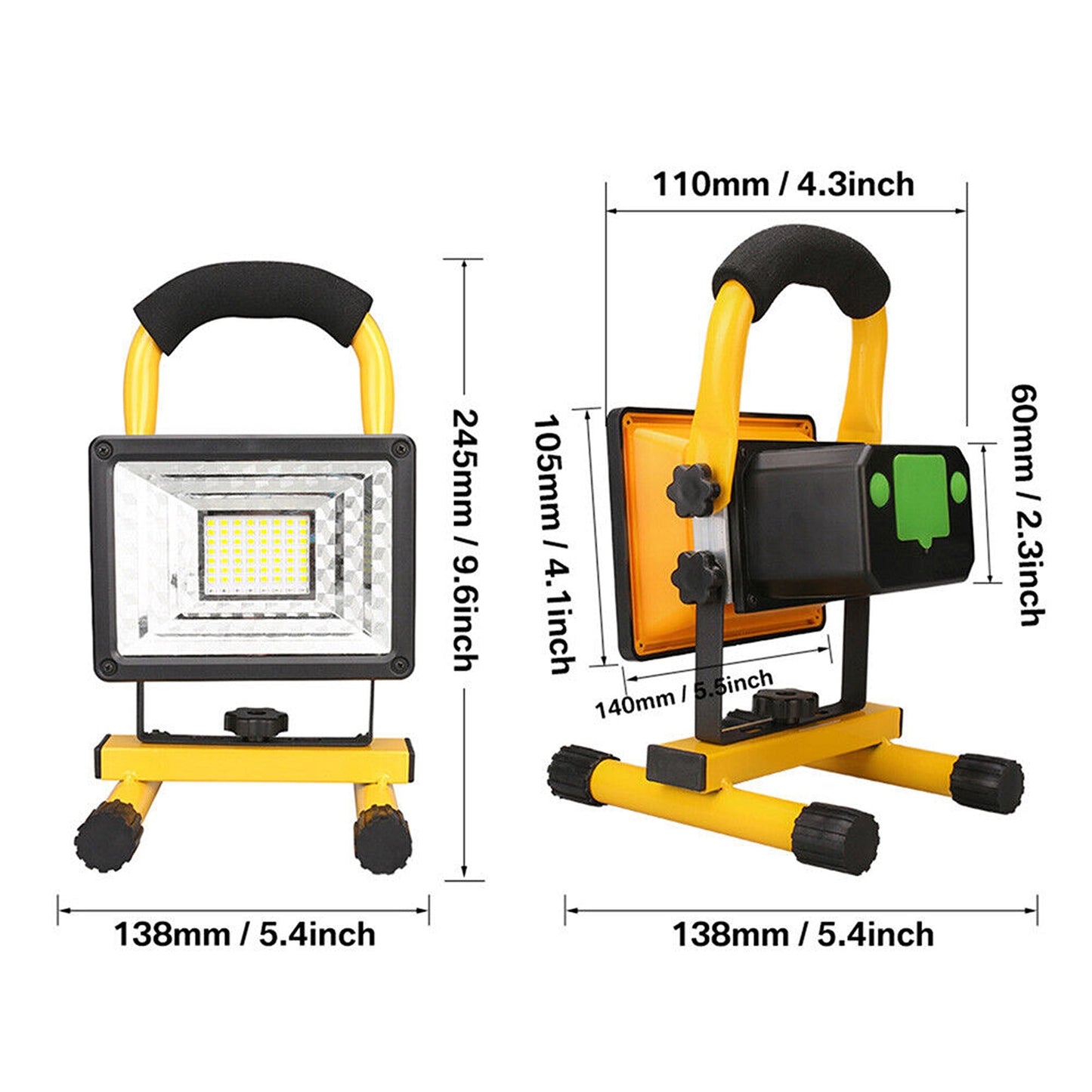 Rechargeable LED Work Torch Portable Outdoor Camping Light