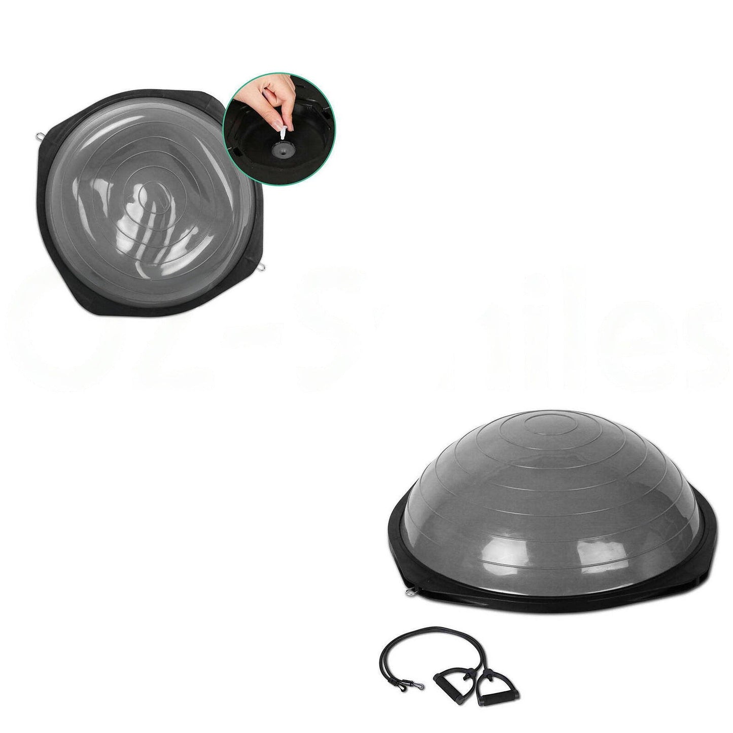 Half Ball Balance Trainer with Pump for Pilates and Yoga Gym Exercise