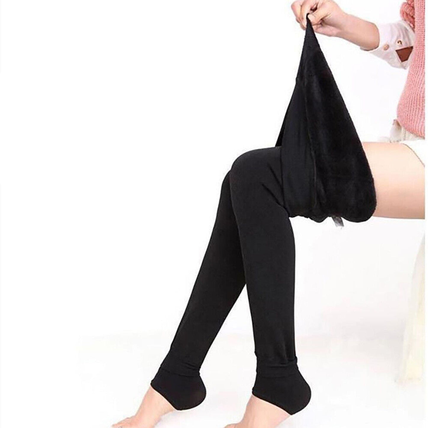 Stretch Fleece Fitness Pants for Women Winter Warm Leggings