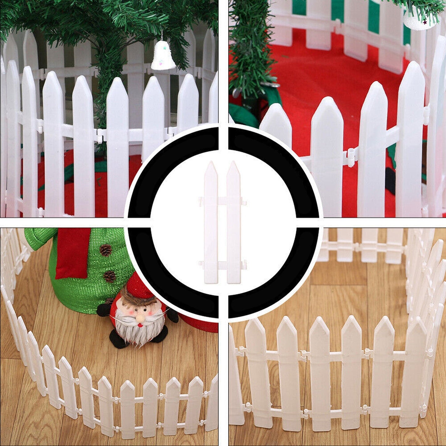 Holiday Seasonal Boundary for Xmas Decorative Garden Fence