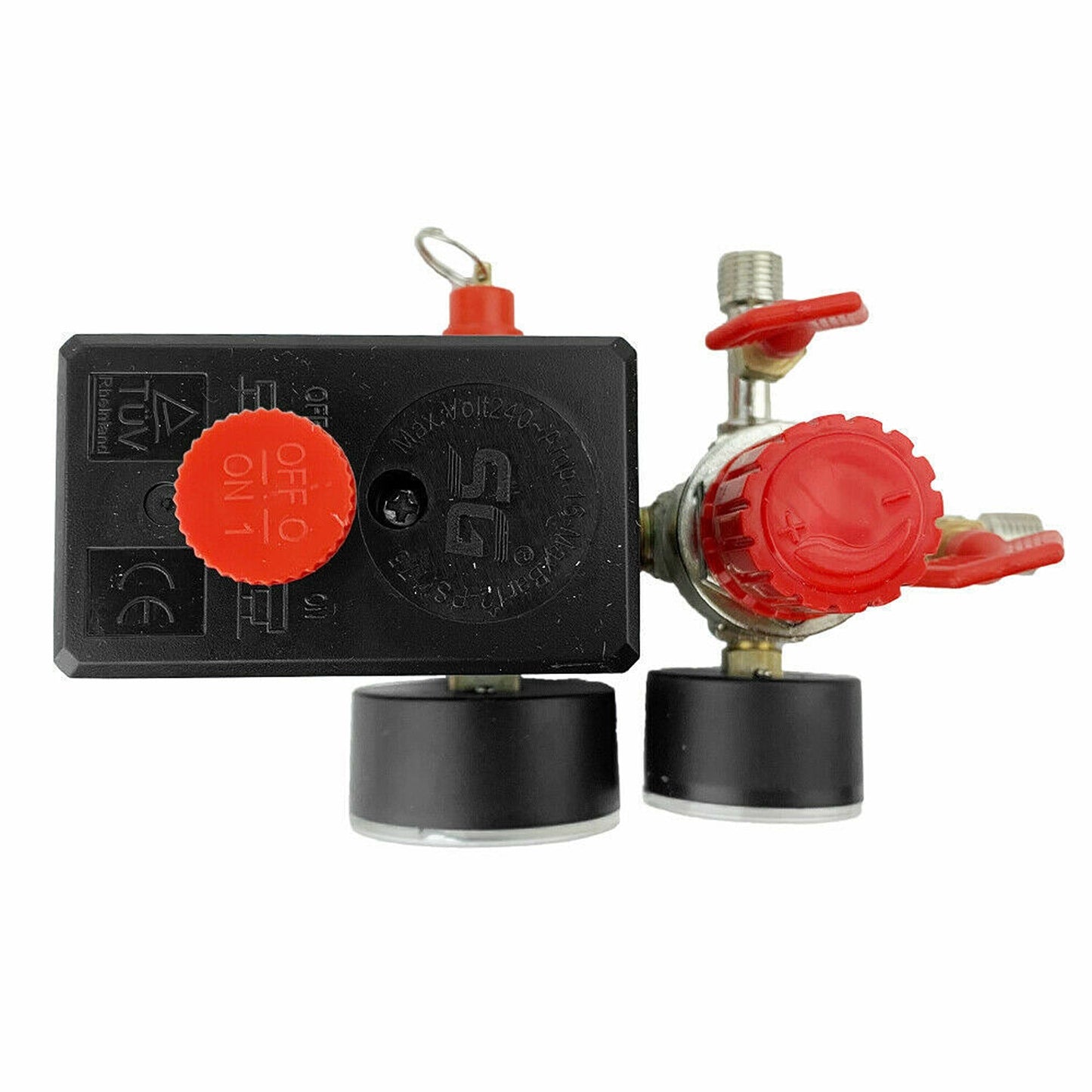 Air Compressor Pressure Switch Valve Control Manifold Regulator with Gauges