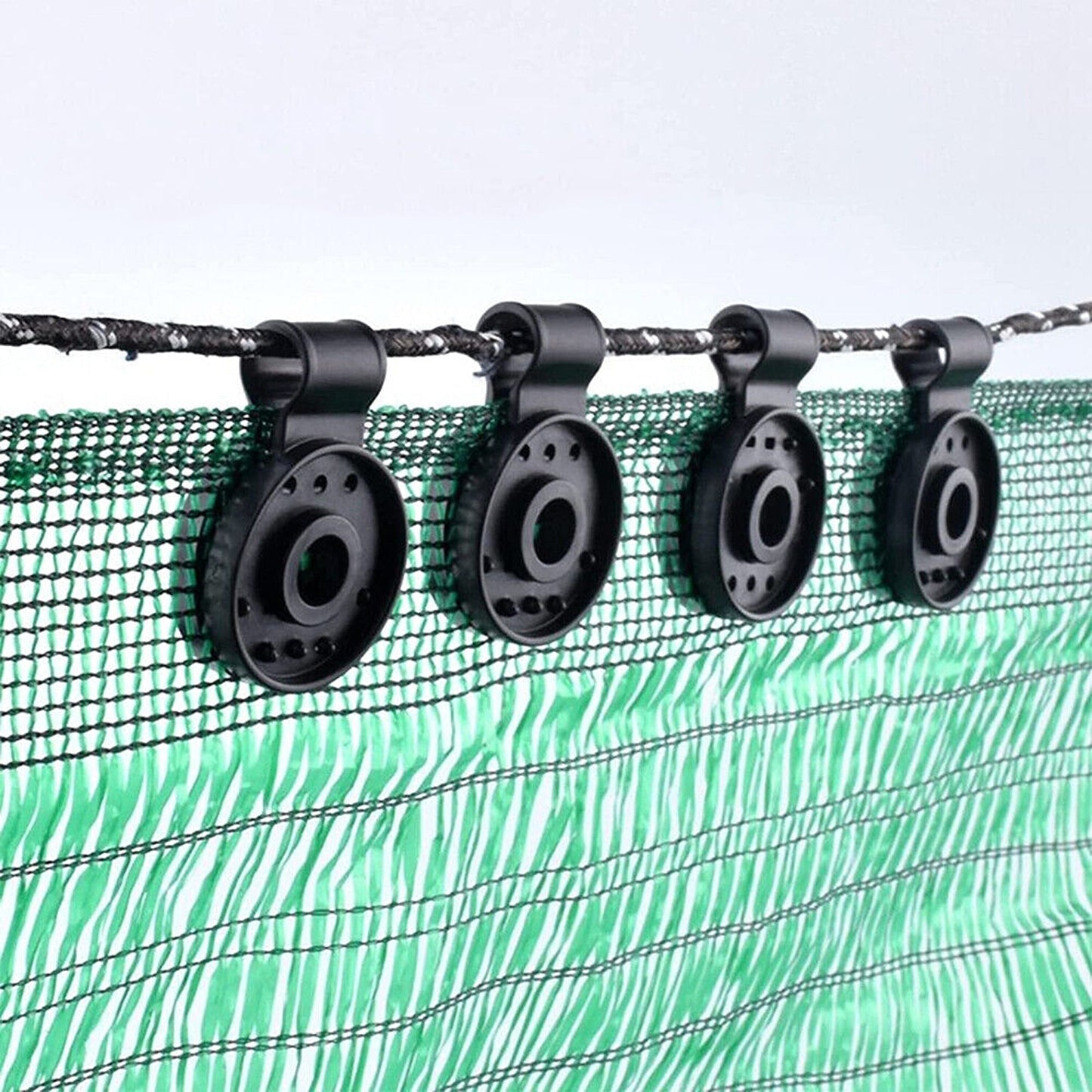 50pcs Greenhouse Shade Cloth Clips Plastic Round Netting