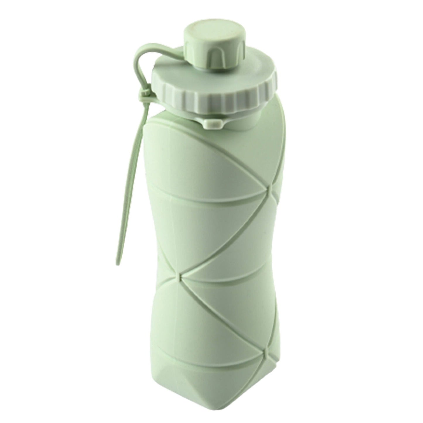 Leak-proof Folding Silicone Sports Bottle Portable Water Container 600ml