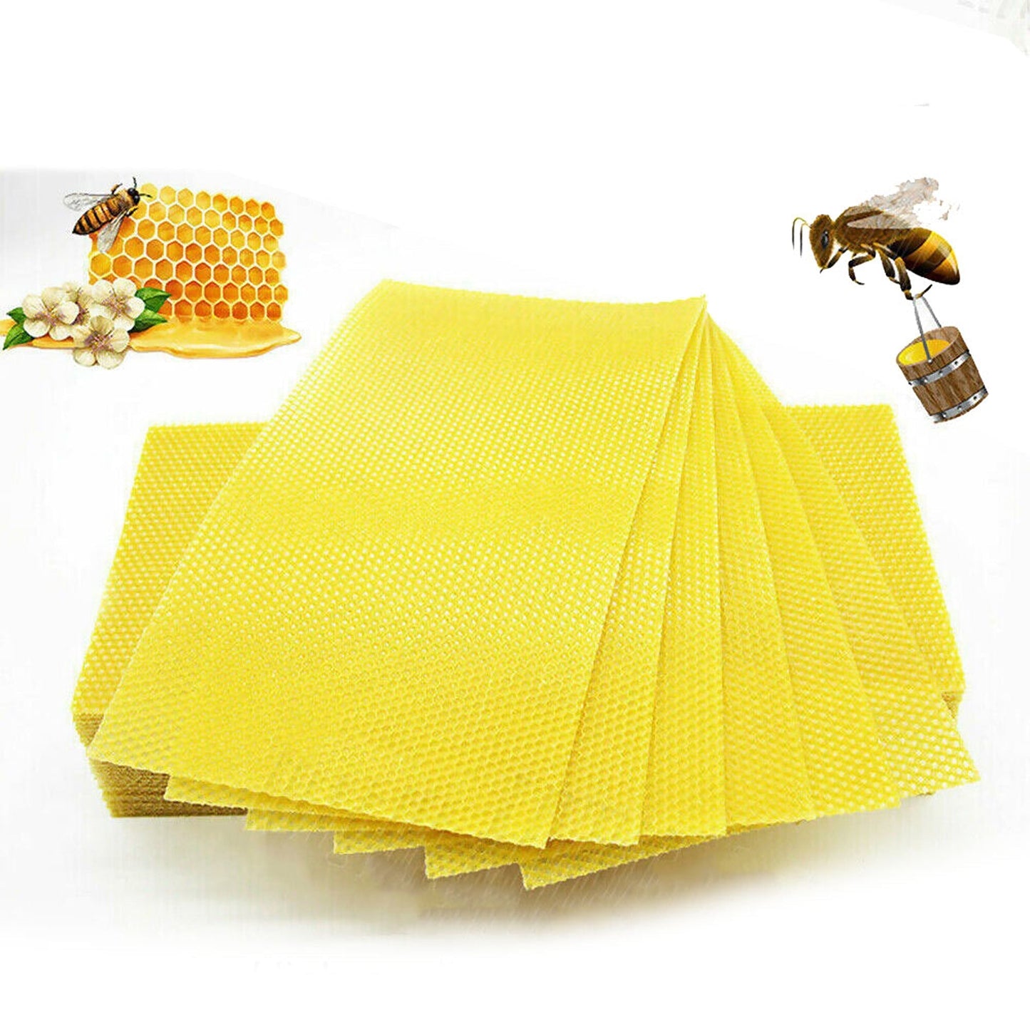 30pcs Beekeeping Equipment Honeycomb Foundation Wax Frames