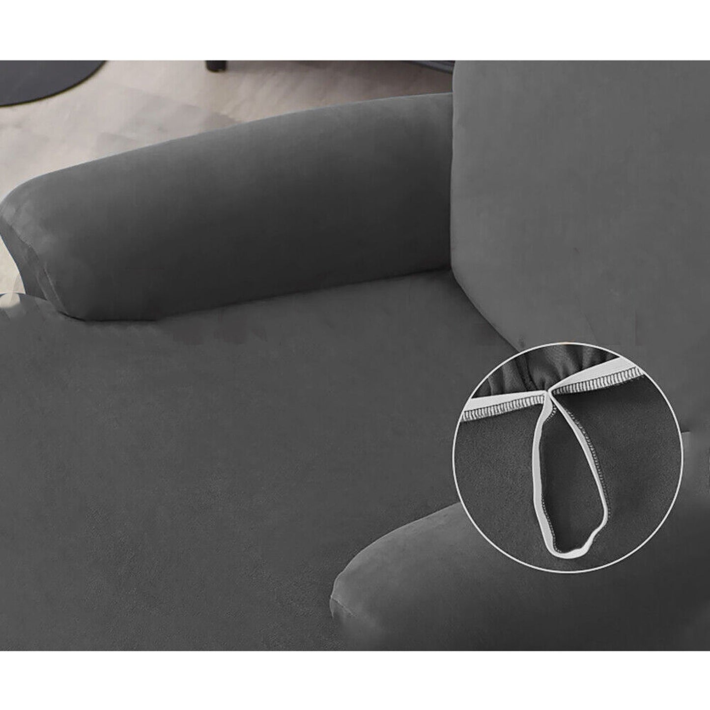 Velvet Recliner Sofa Chair Cover Stretch Slipcovers for 2 Seater Couch