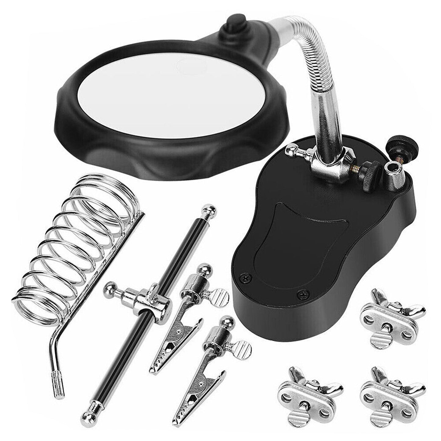 Magnifying Desk Lamp with LED Light for Precision 12X Magnifier