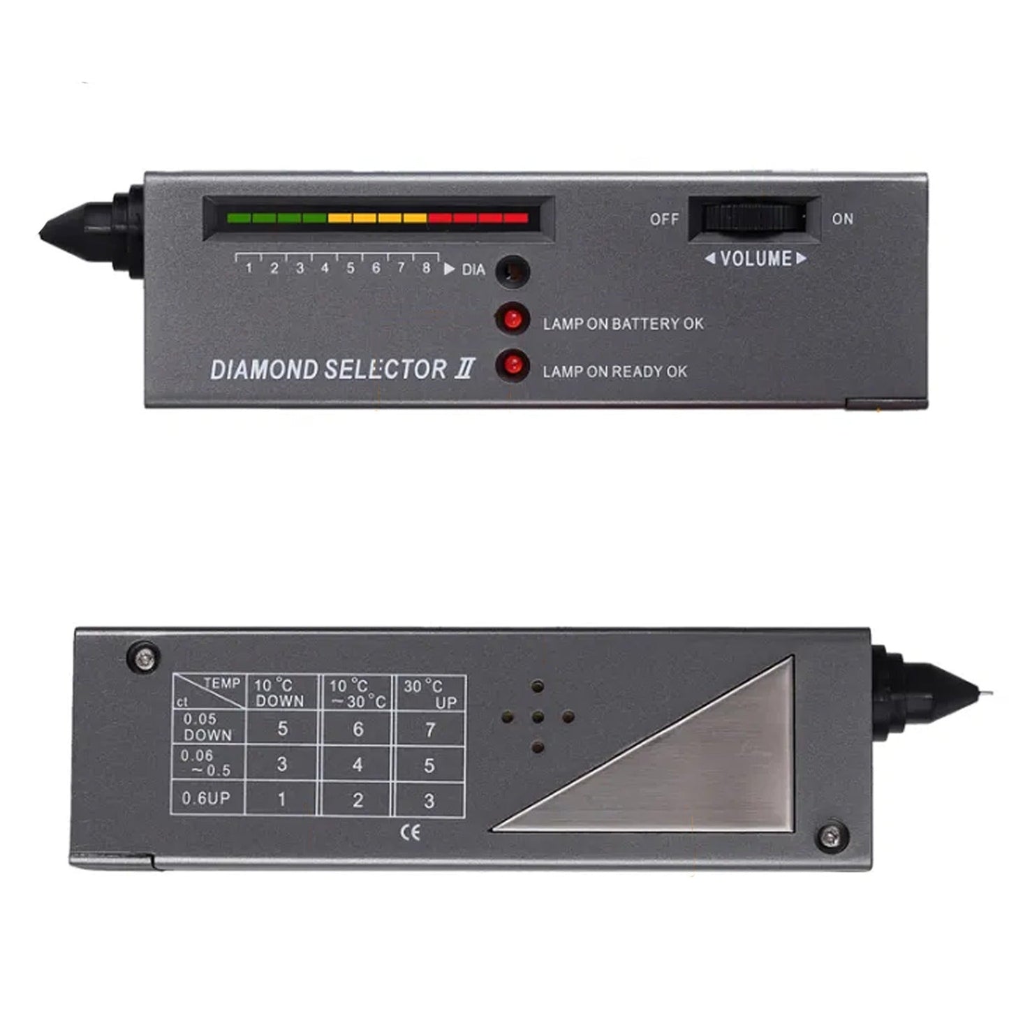 Gemstone Diamond Tester Selector with LED Indicator and Audio Feedback