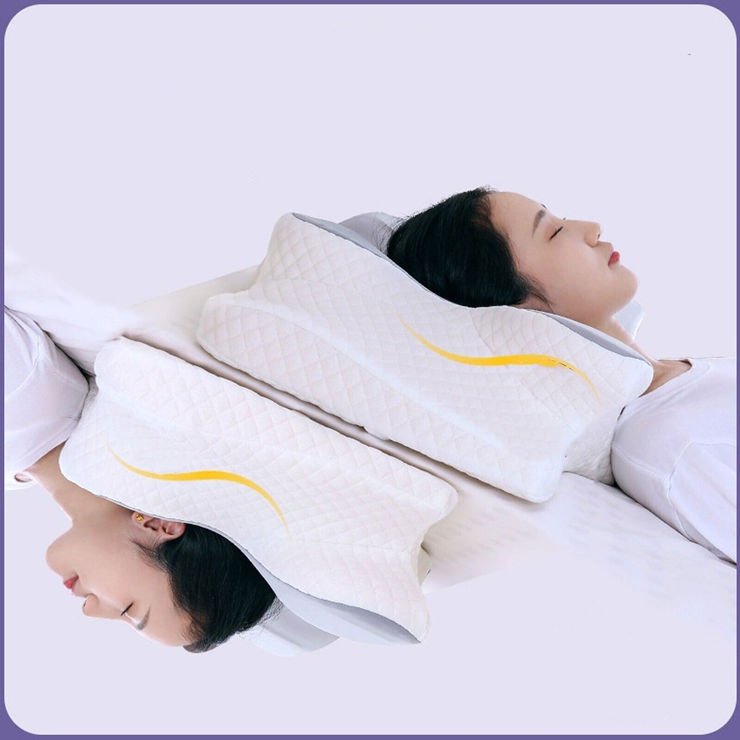 Anti Snore Memory Foam Cervical Pillow for Back and Neck Support