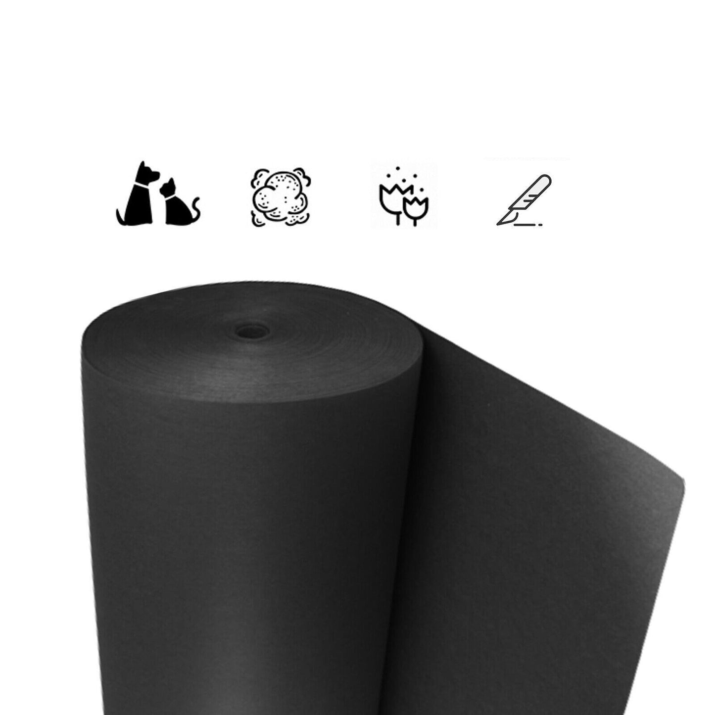 Black Felt Fabric Car Carpet for Floor Liner Trunk Underfelt