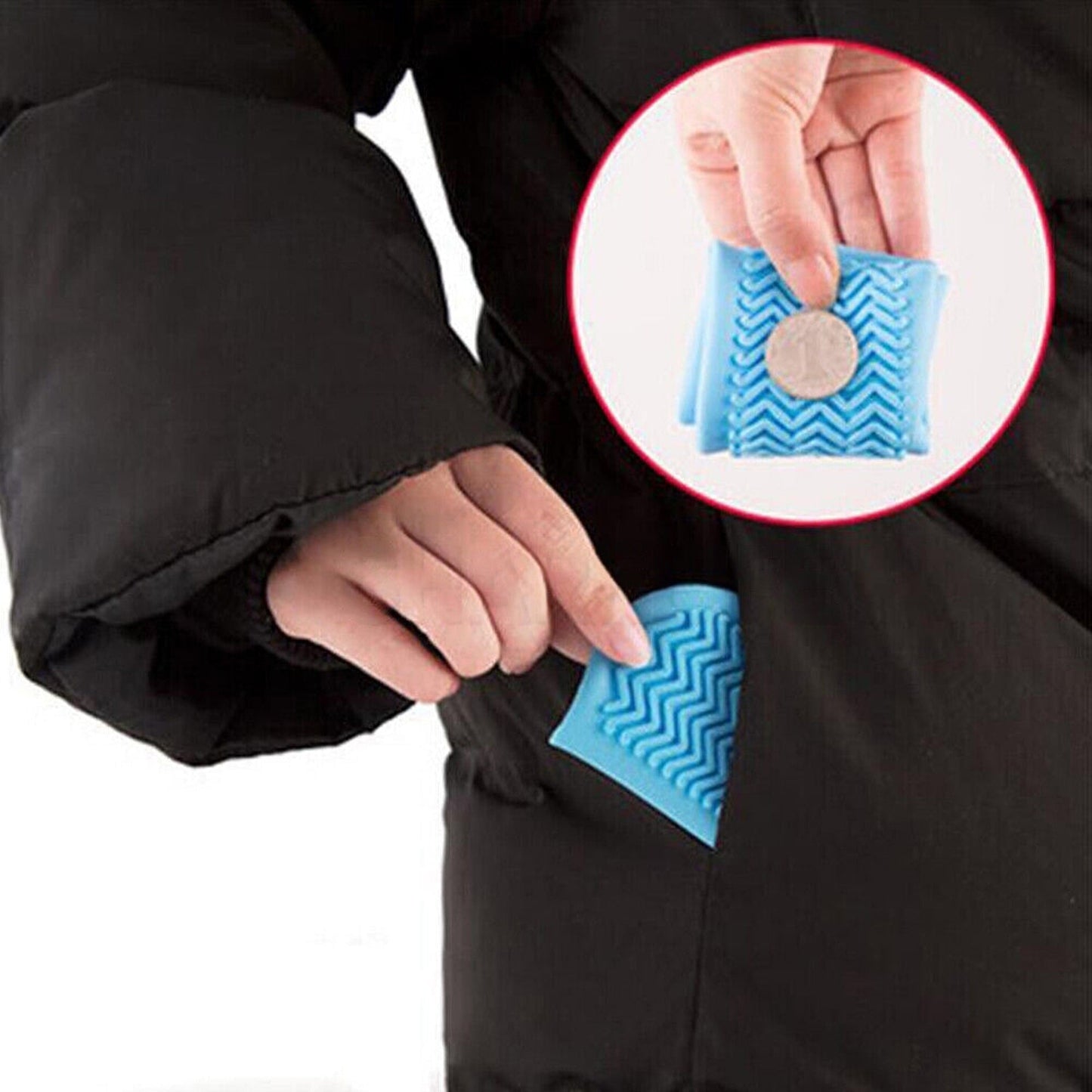 Rain-Proof Non-Slip Silicone Shoe Covers Blue Water Protective Footwear