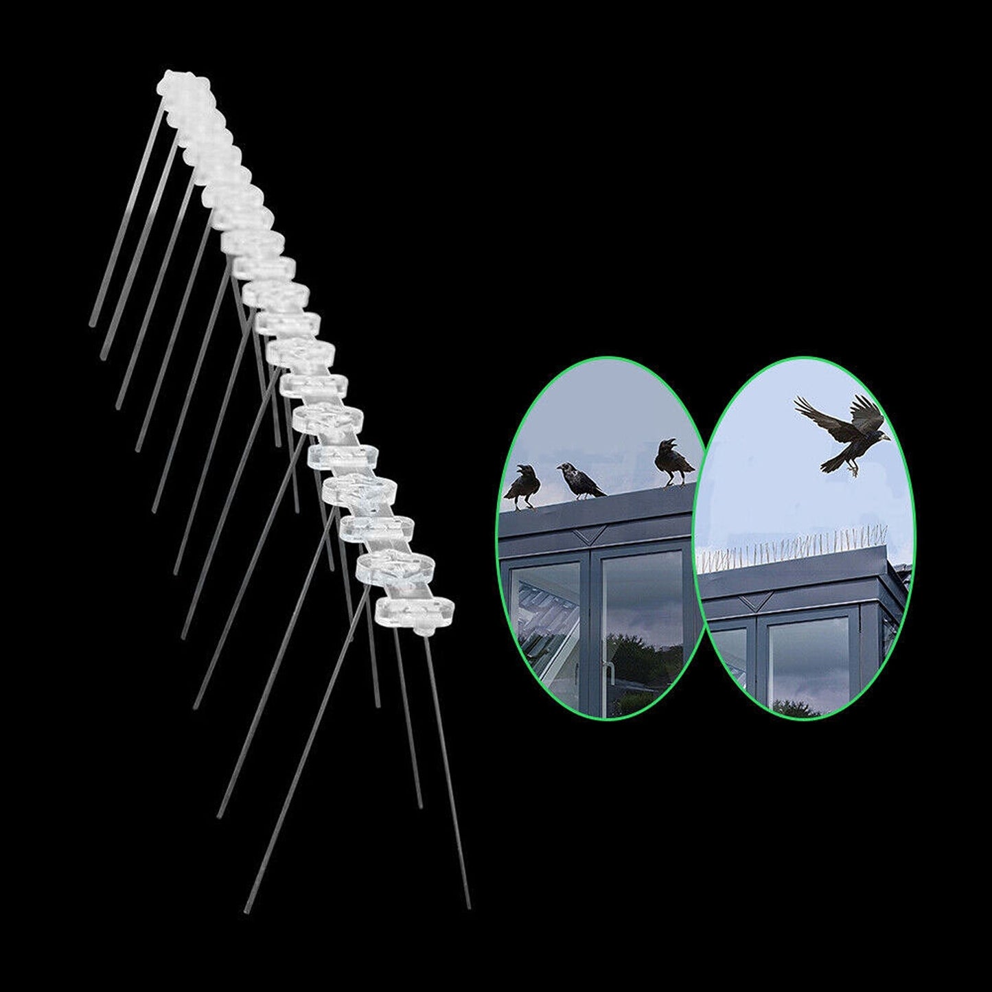 10 Pack Cat Mouse and Bird Spike Fence Deterrent Control